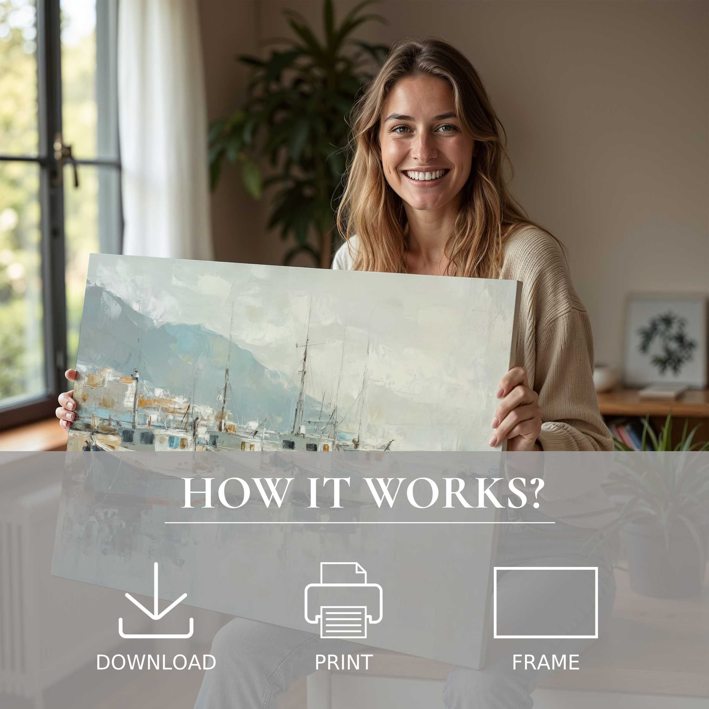 Radiant moment of connection with a beach digital art print, elevating modern homes with effortless elegance and joy