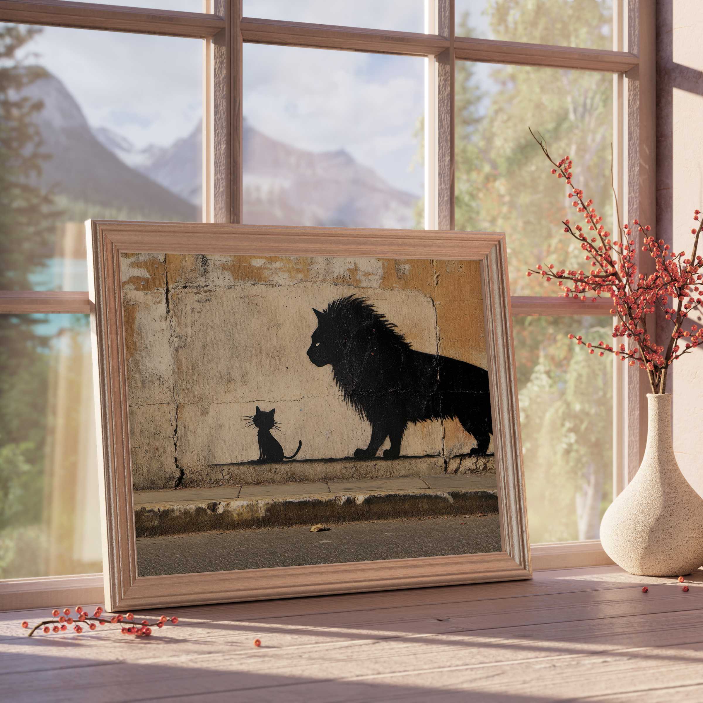 Street art downloadable art capturing bold contrast and playful spirit, elevating curated interiors with vibrant urban edge and warmth