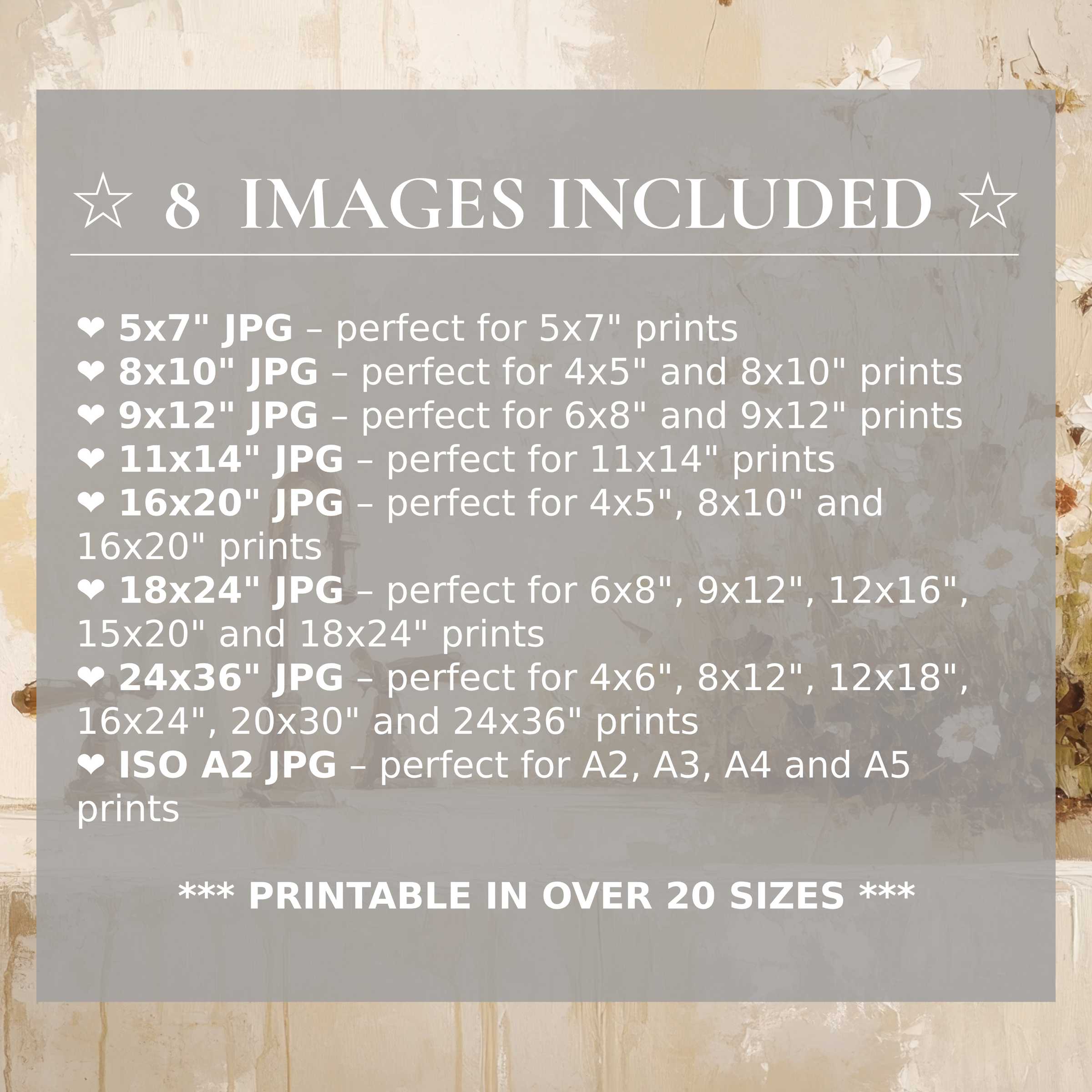 Farmhouse digital print in soft neutrals and warm beige tones, offering radiant serenity and style in 8 high-quality sizes included