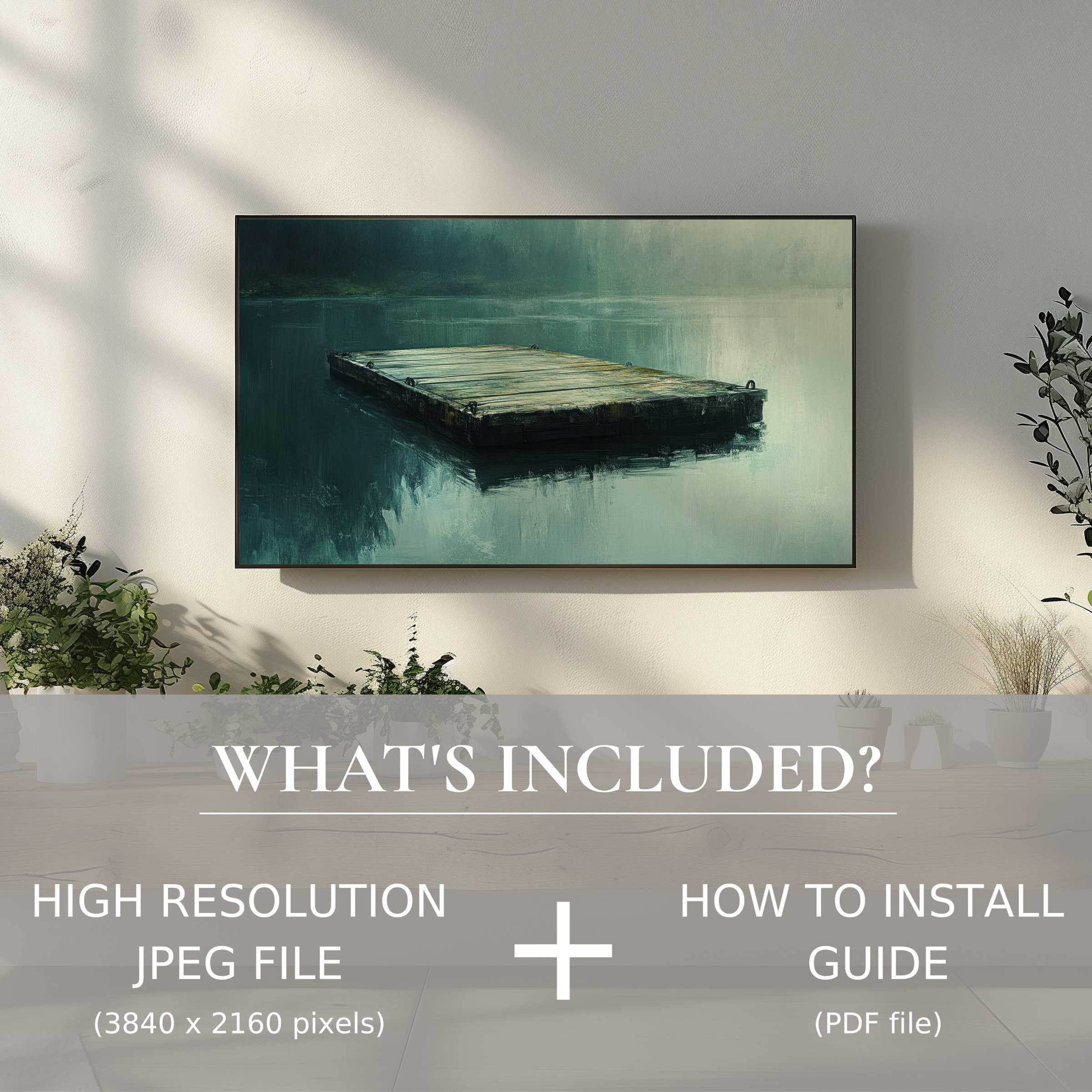 Elegant beach digital TV art download enhances serene living spaces with easy high-res digital use and installation guide