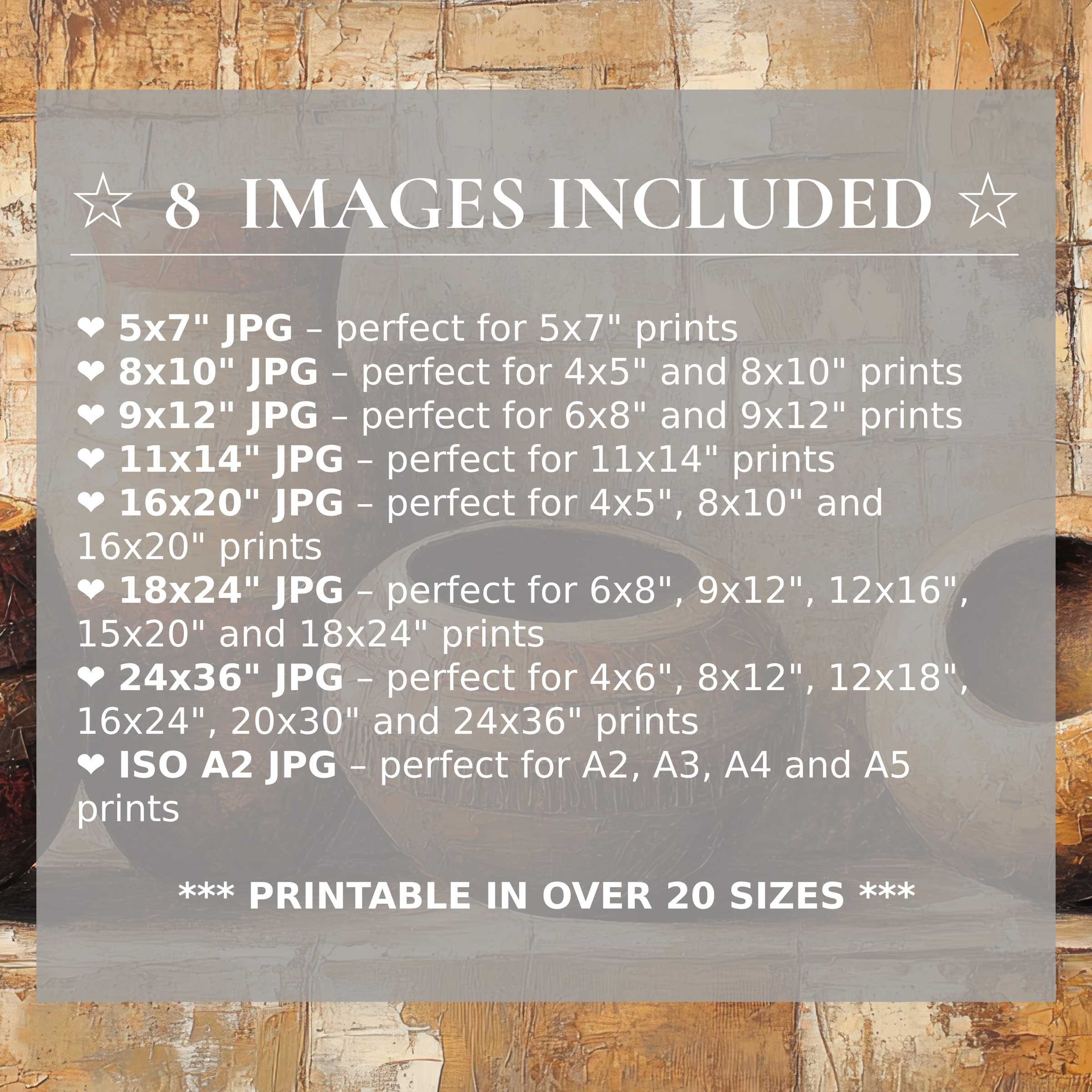 Radiant boho digital print in warm earth tones and creamy accents, delivered in 8 high-quality sizes to elevate modern interiors with effortless style and versatile charm