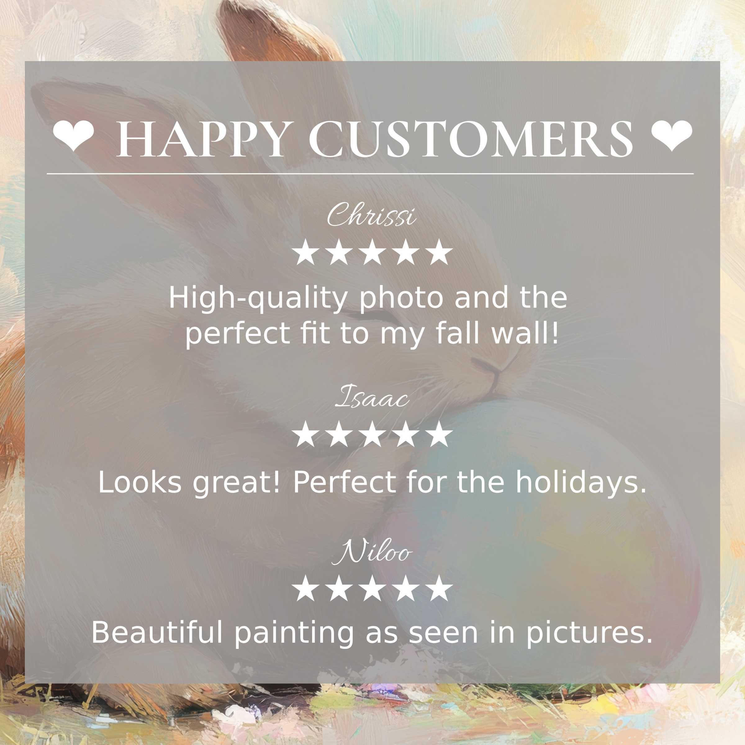 Easter art for Frame TV with abstract natural tones; happy customer reviews build trust in its refined, elegant appeal