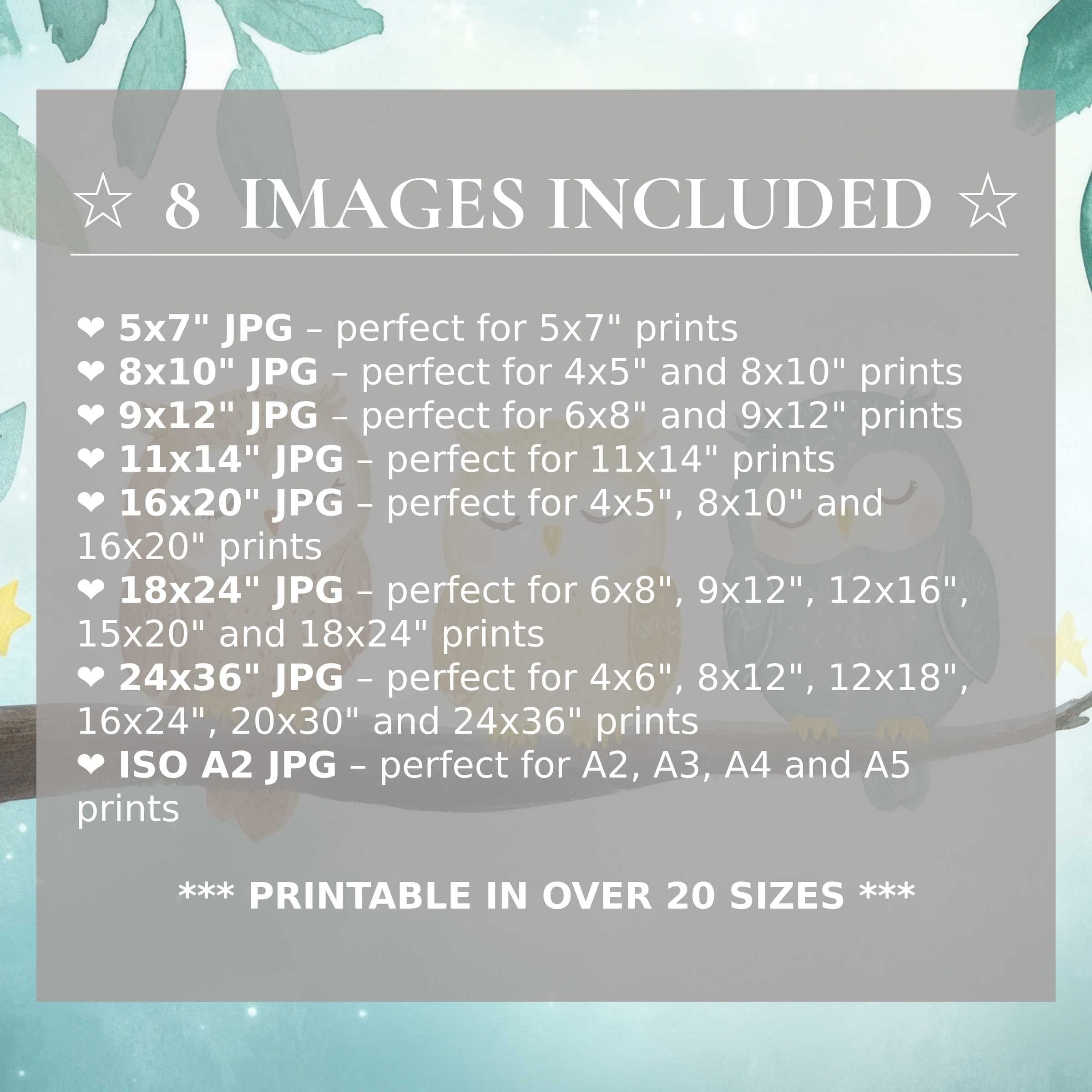 Elevate nursery elegance with this radiant nursery digital print, featuring soothing aqua and soft pastel hues Included are 8 high-quality sizes, seamlessly enhancing modern interiors with versatile charm and refined style