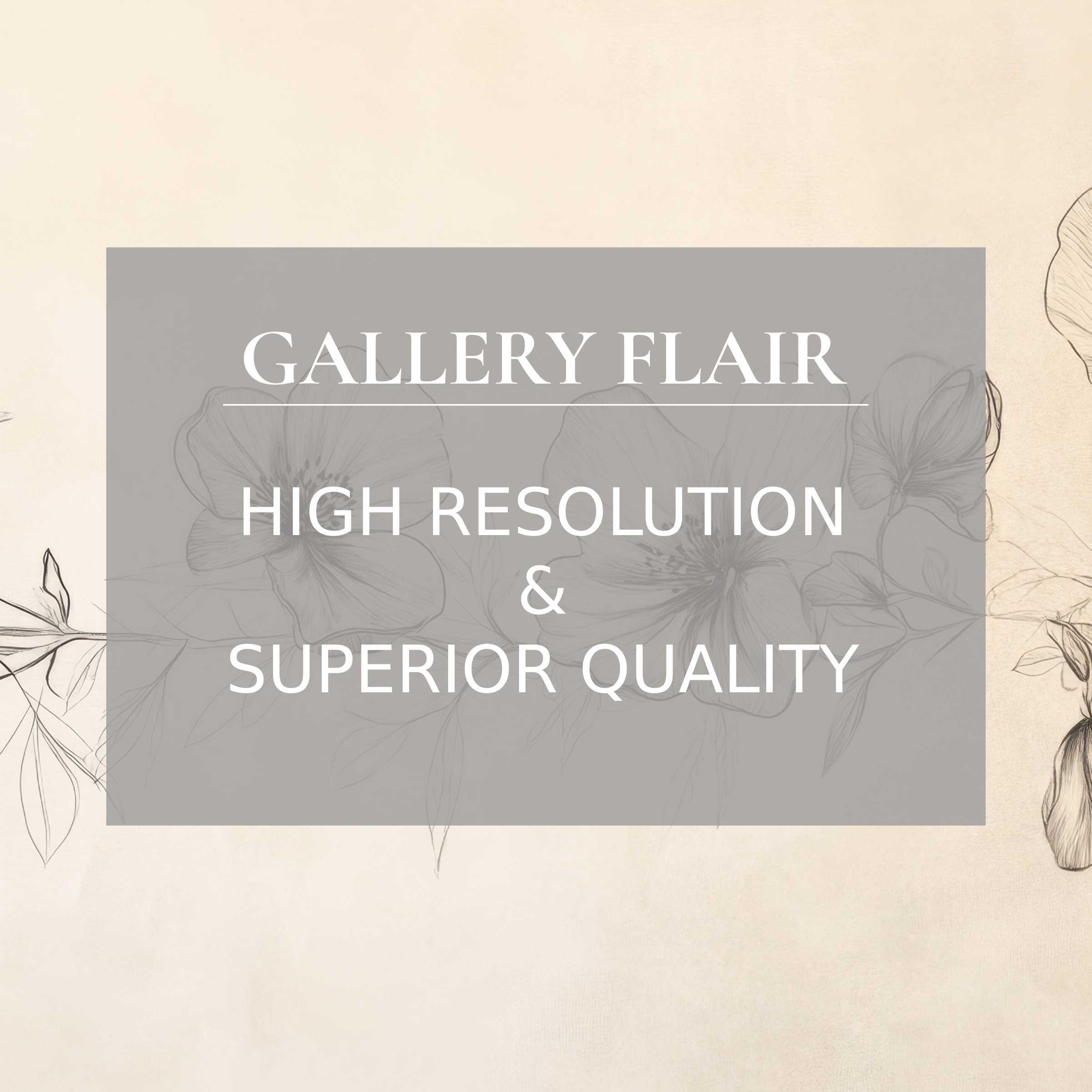 Elegant floral printable art with delicate linework, creating a calming, refined ambiance for modern home decor