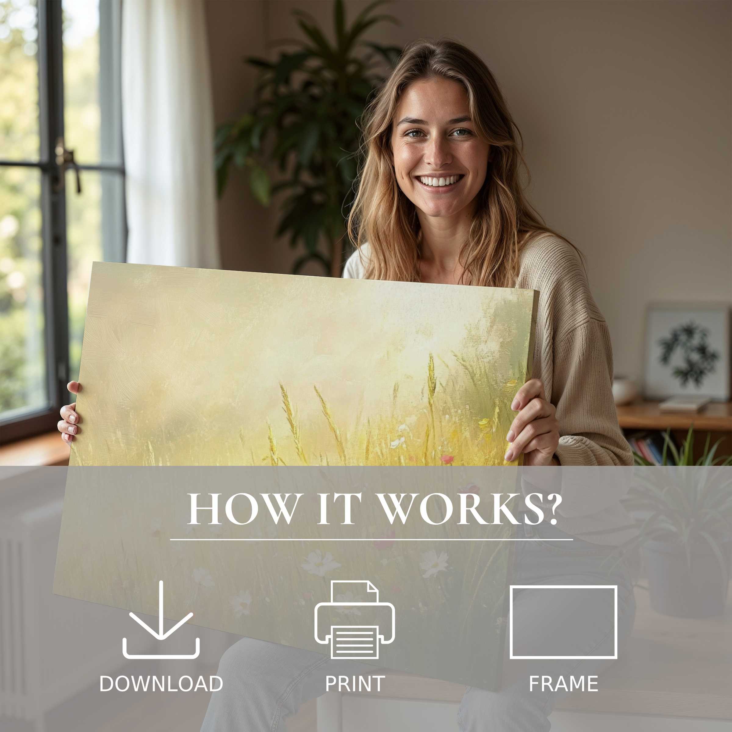 Elegant landscape digital art print brings serene joy and effortless style to modern living, inspiring heartfelt connection with art