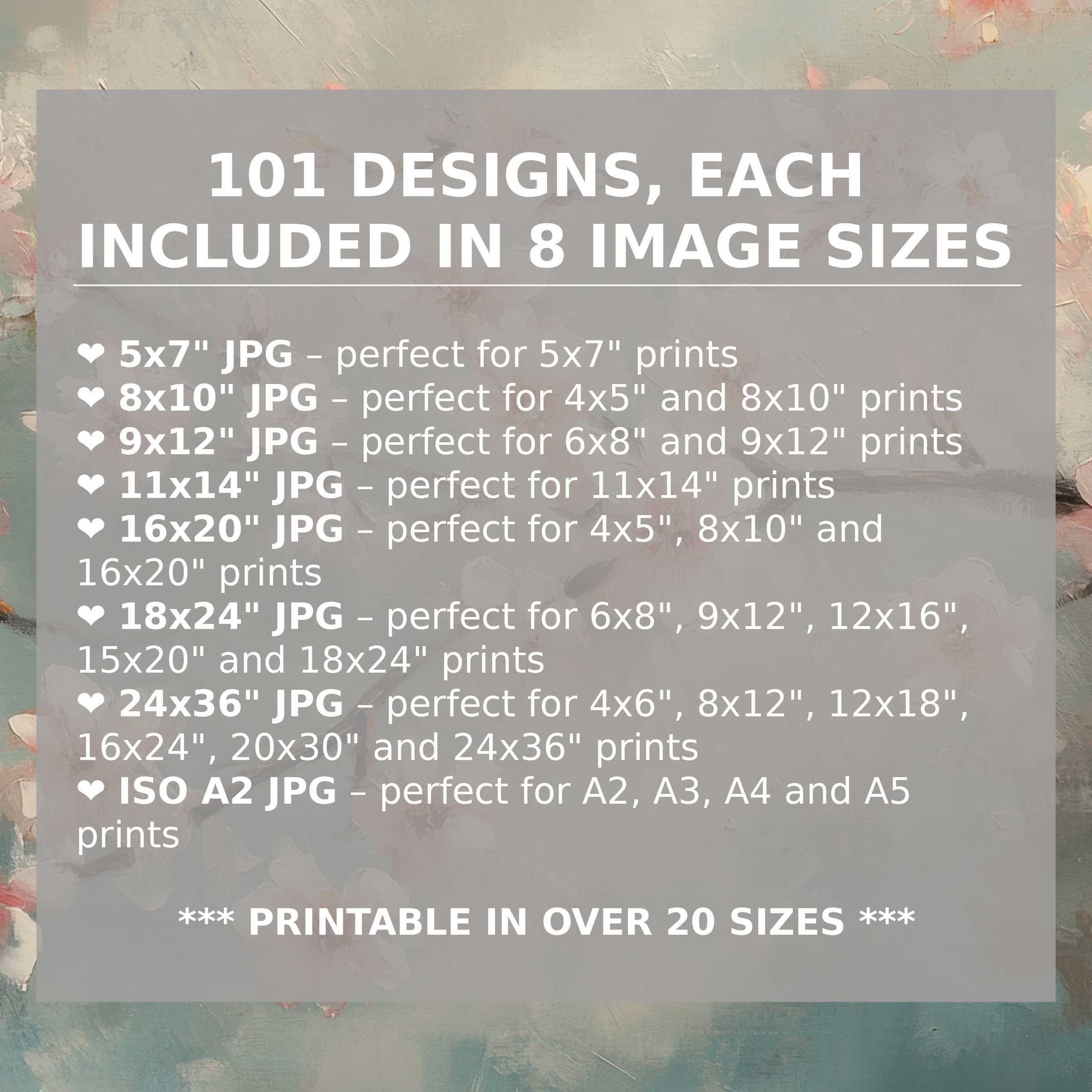 Botanical Digital Art Prints Set — high-res, crisp gallery-quality botanicals; instant download, multiple sizes