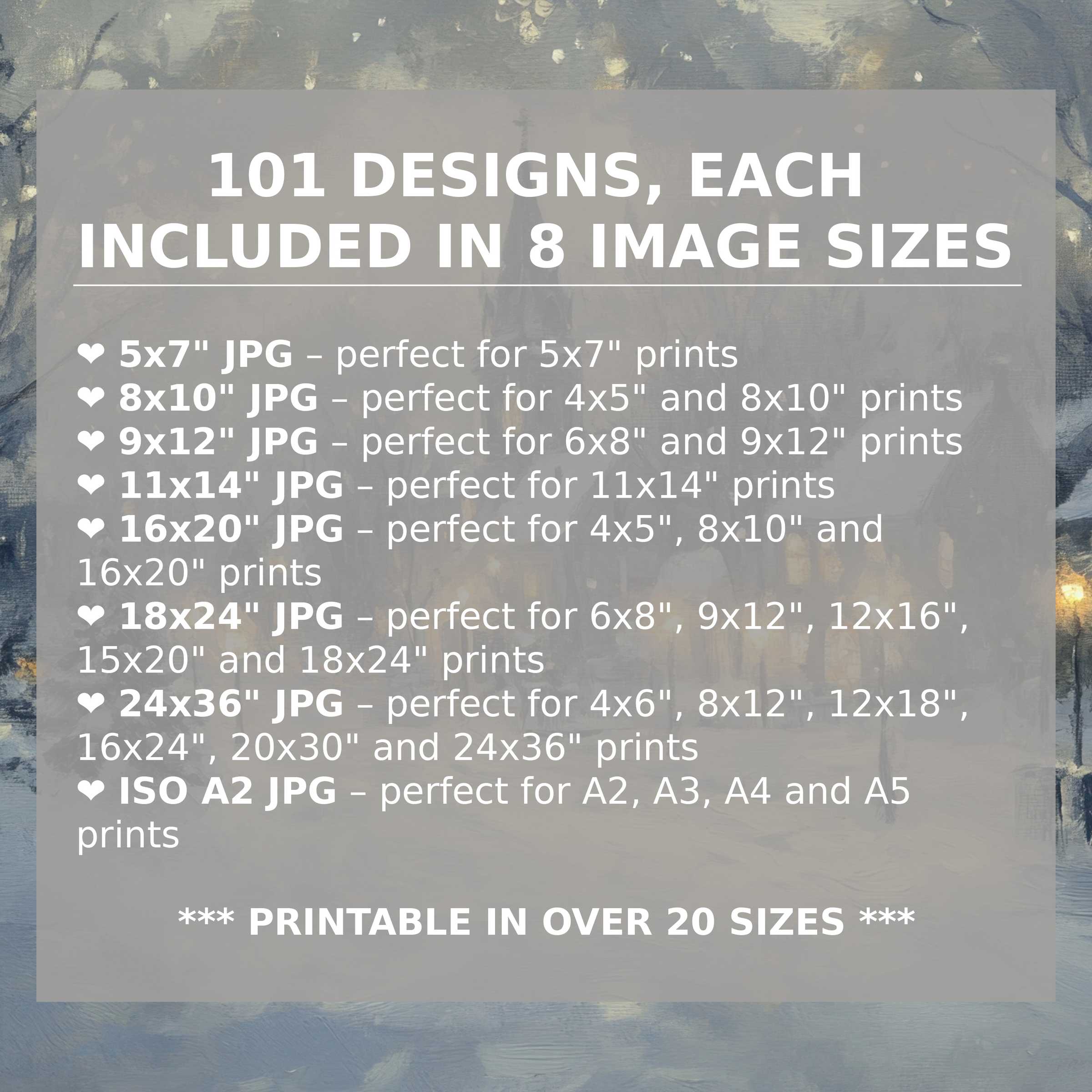 High-res Christmas Digital Art Prints Set download - crisp, high-clarity seasonal art for discerning home decor