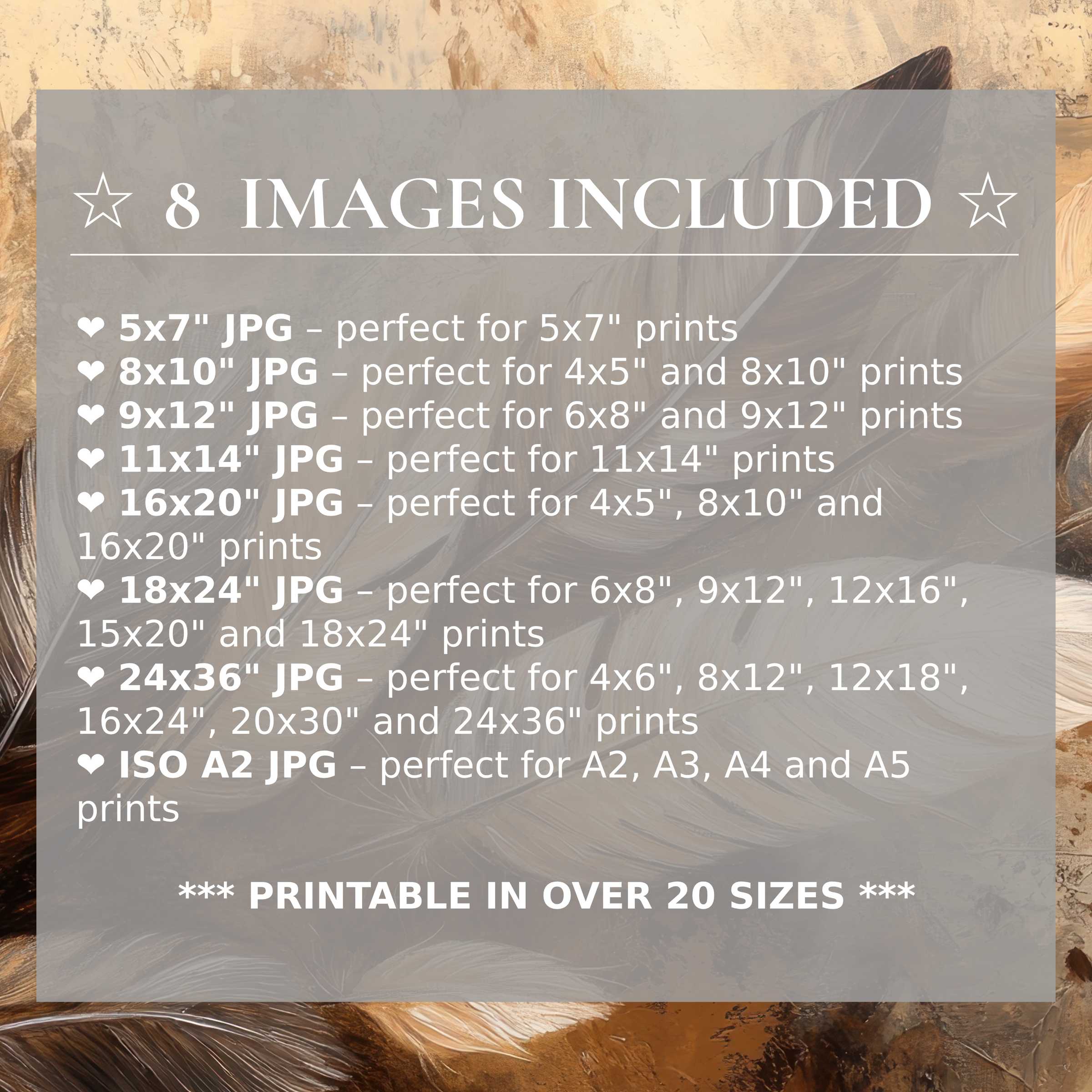 Boho digital print radiates warm earth tones and soft neutrals, elevating modern interiors with 8 high-quality sizes included