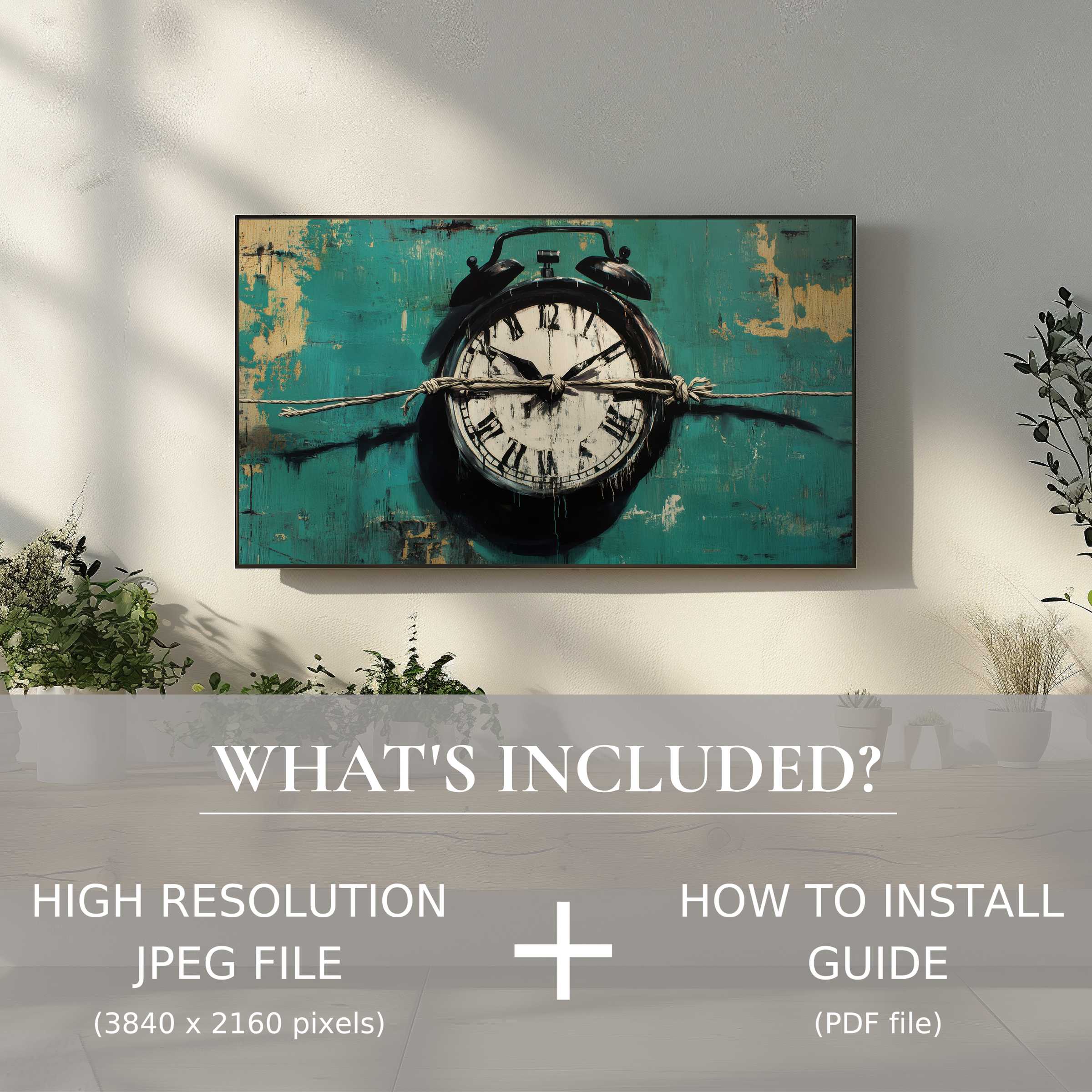 Elegant street art digital TV art download enhances your space with ease and style through simple digital installation