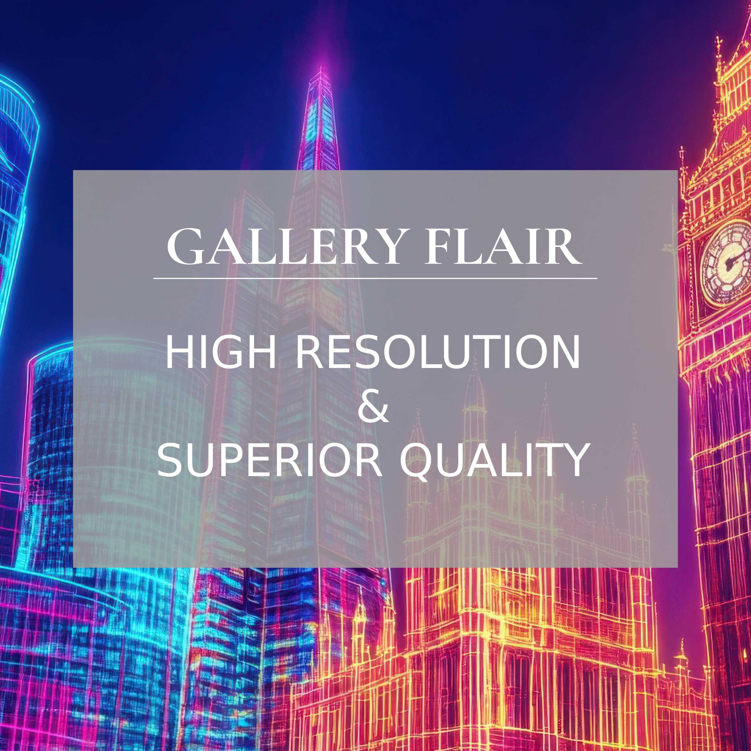 Vibrant neon cityscape with sharp lines and rich colors in a pop art Frame TV picture showcasing elegant clarity