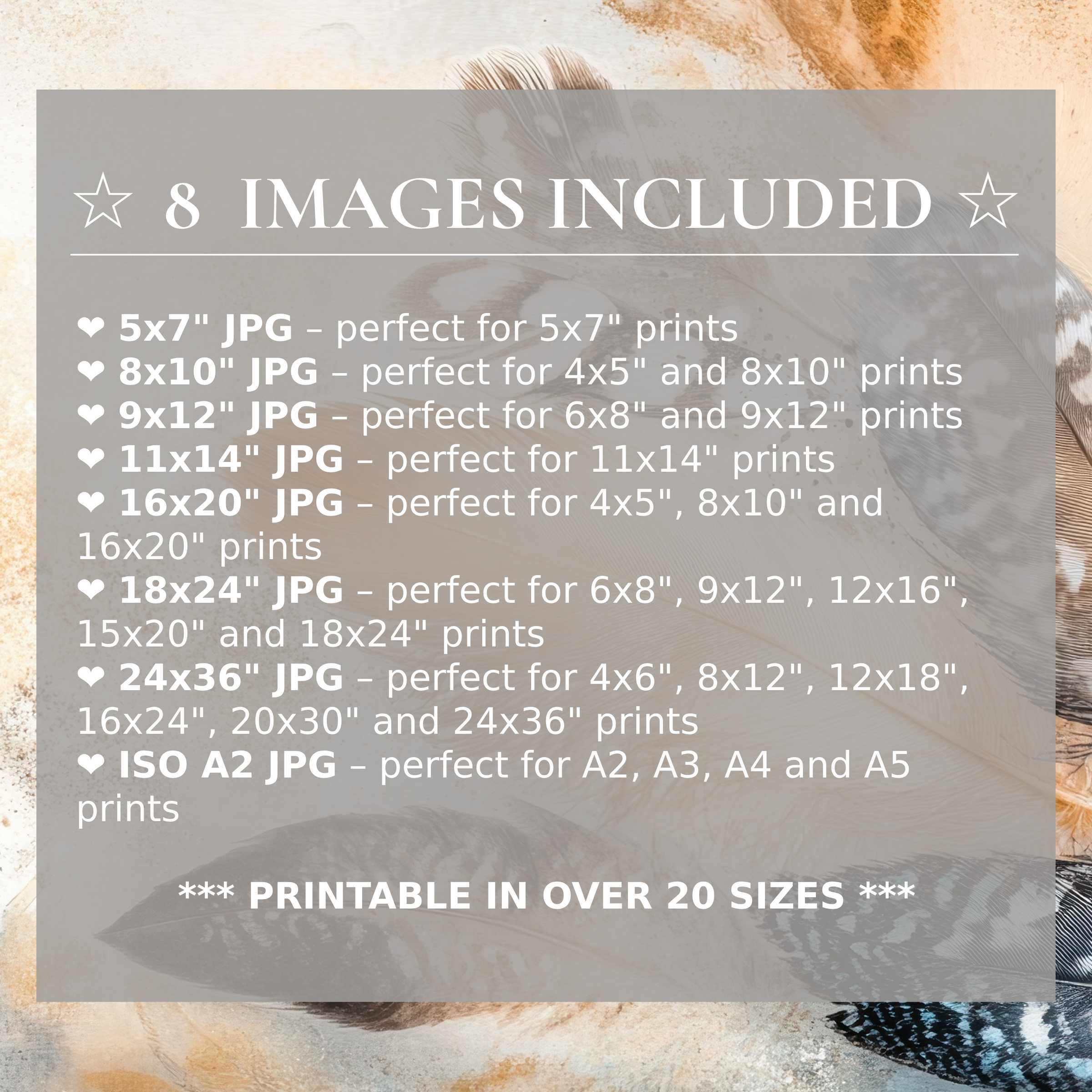 Boho digital print radiates warm earth tones and soft neutrals, elevating modern interiors with 8 high-quality sizes included