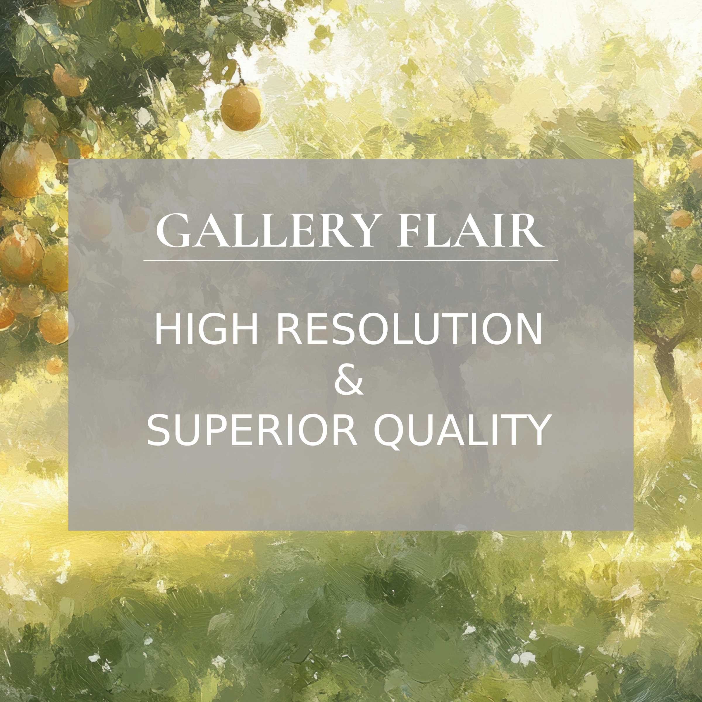 Luminous tree printable art with golden fruits, exuding a calming, radiant ambiance in rich, painterly detail for modern interiors