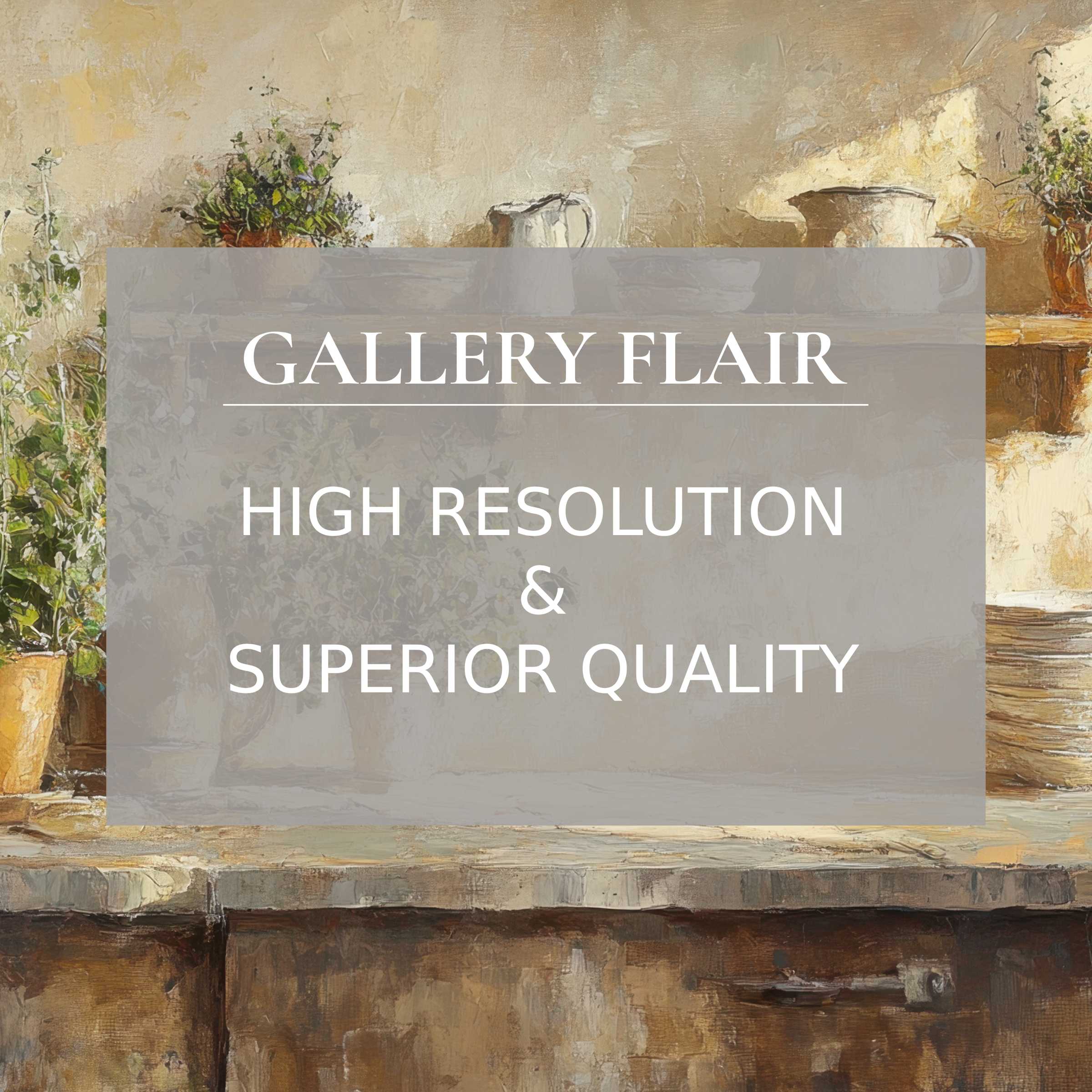 Elegant farmhouse Frame TV picture with refined brushstrokes, high resolution, and exceptional visual clarity