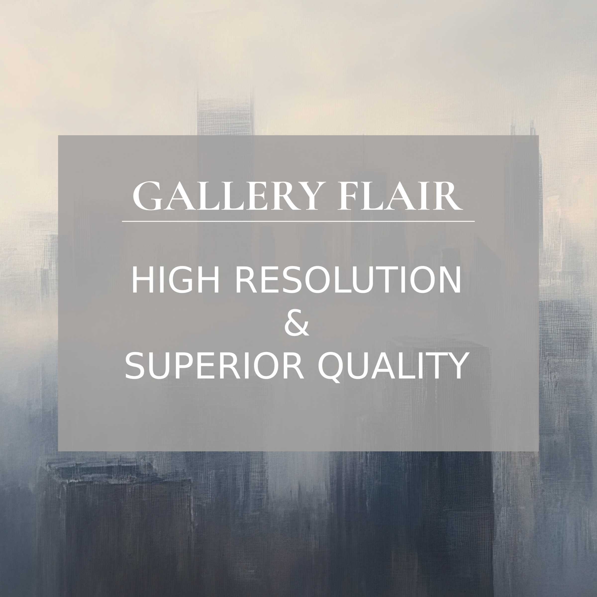 Elegant urban Frame TV picture with high resolution and refined clarity, showcasing a serene cityscape in soft muted tones
