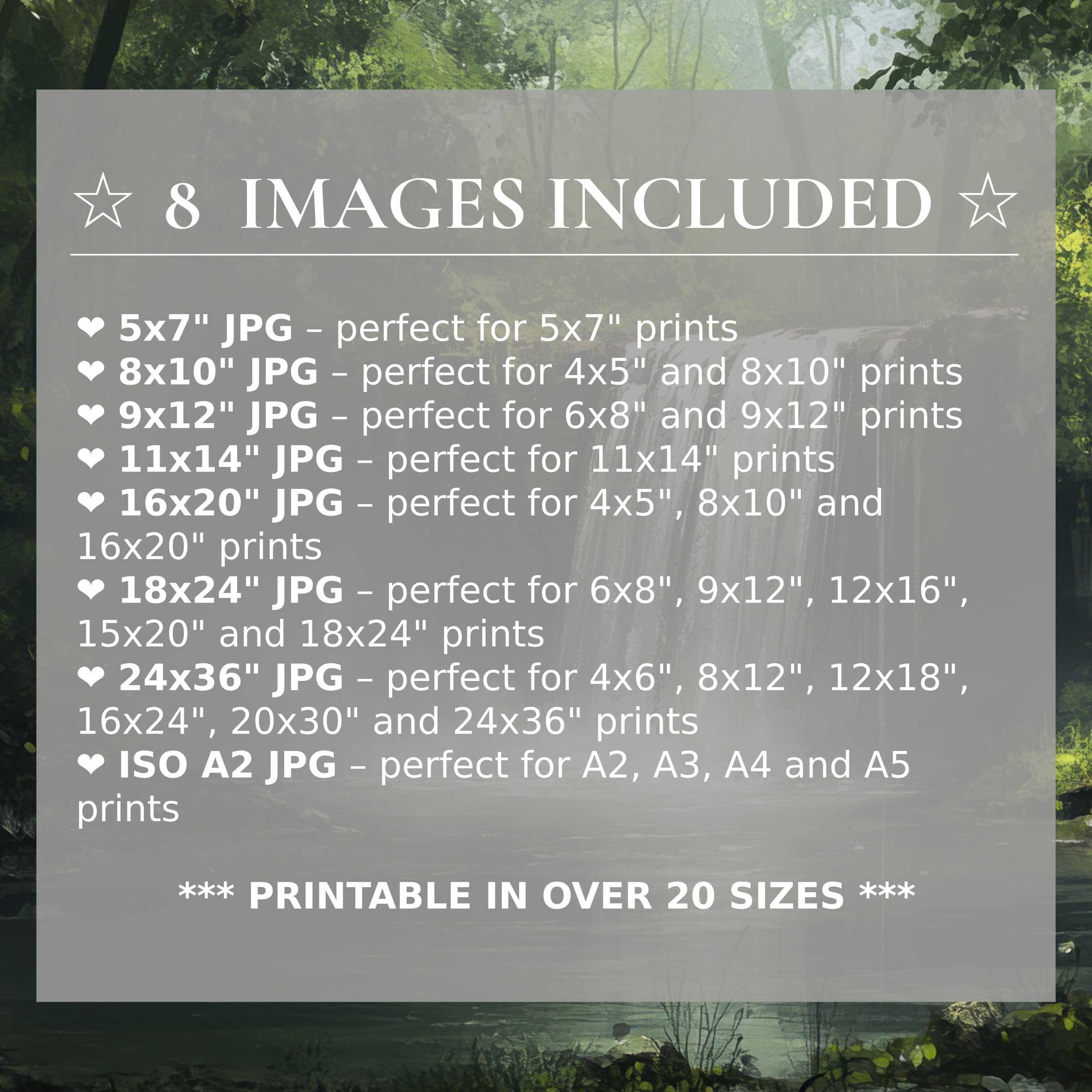 Vintage digital print radiates deep emerald and soft moss greens, infusing modern interiors with calming elegance and bold versatility Includes 8 high-quality sizes in one seamless download