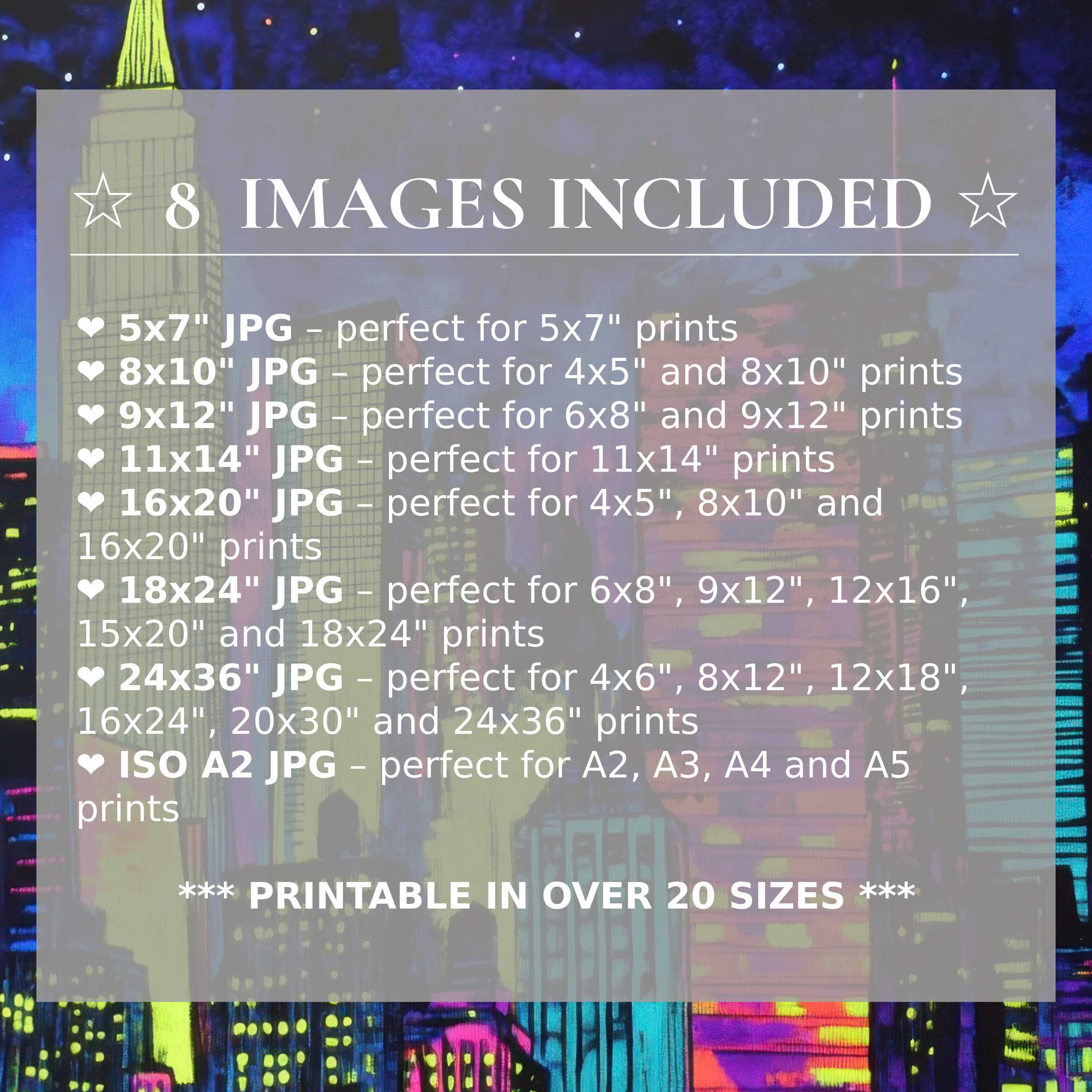 Radiant pop art digital print in vibrant blues and neon hues, elevating modern interiors with style and 8 premium sizes included