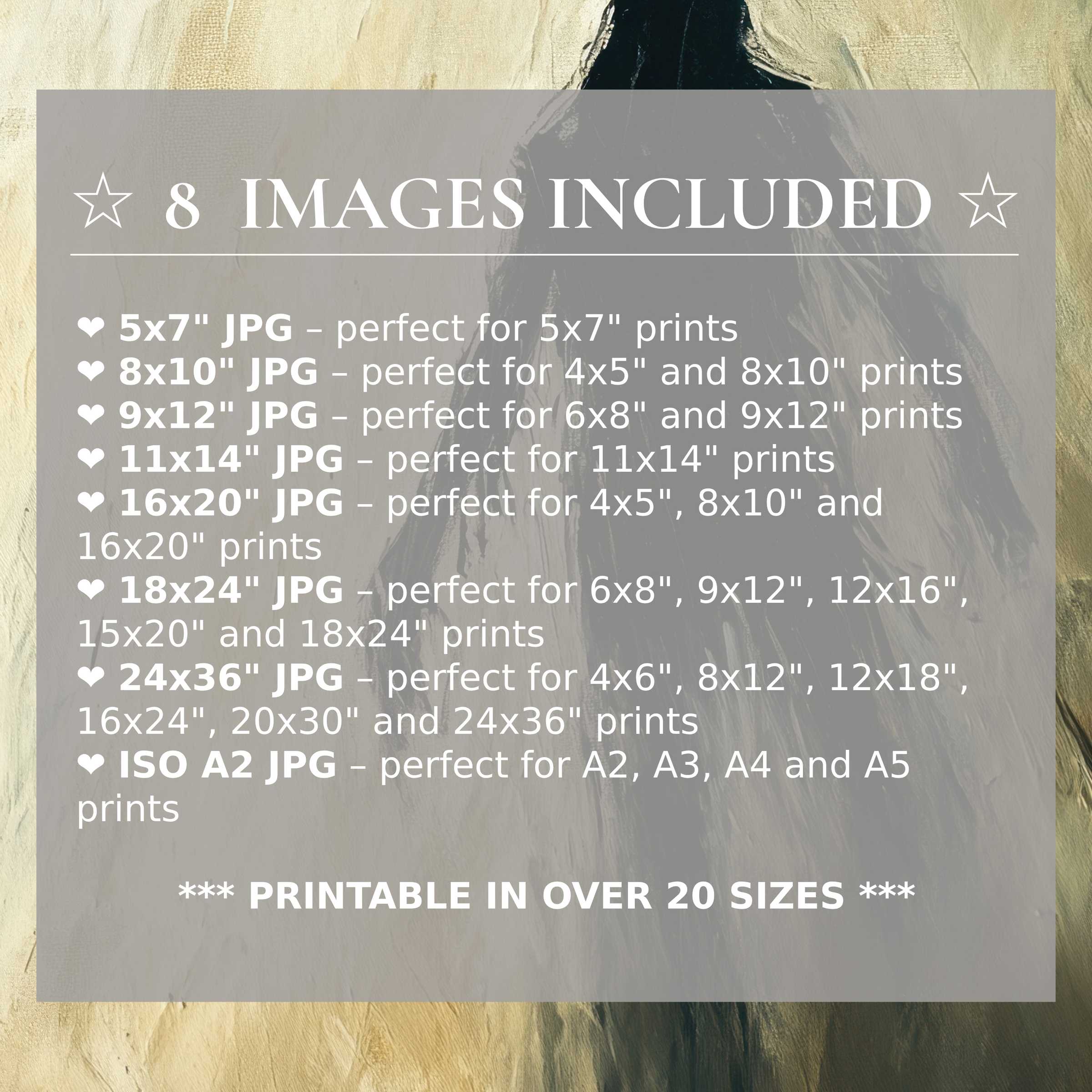 Refined halloween digital print blending bold amber and deep charcoal hues, offered in 8 high-resolution sizes to elevate modern interiors with versatile, elegant style