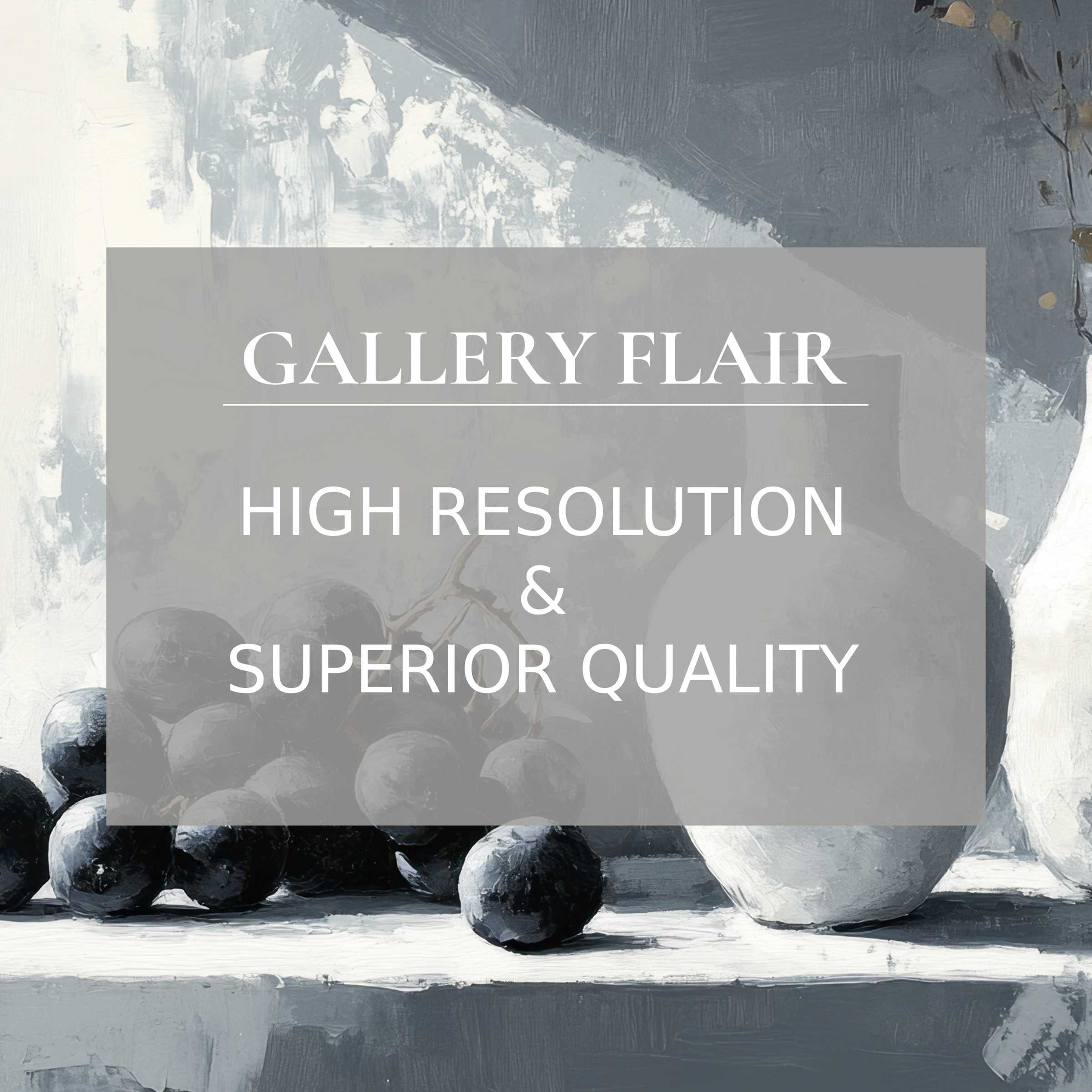 Neutral Frame TV picture showcasing elegant monochrome still life with sharp resolution and refined visual clarity
