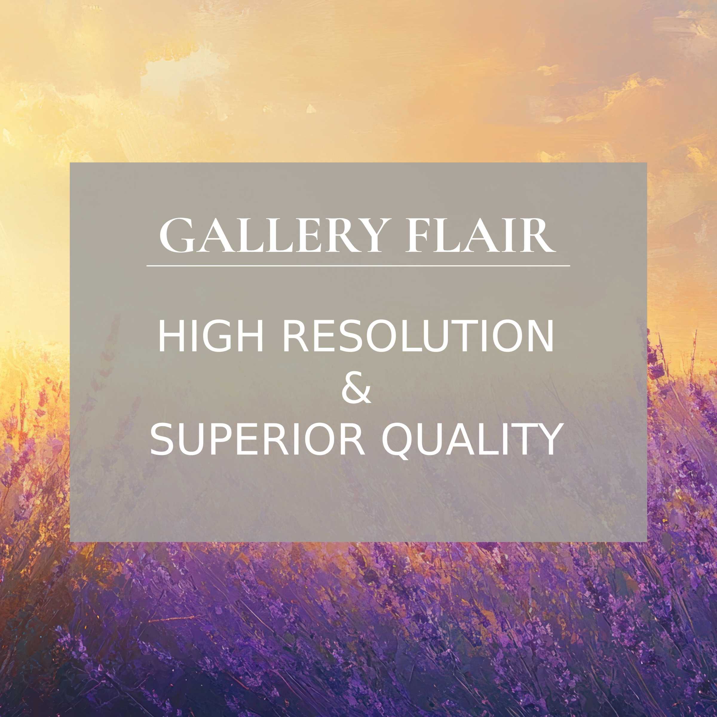 Radiant summer printable art with twilight lavender fields, evoking calm elegance and refined texture for modern interiors