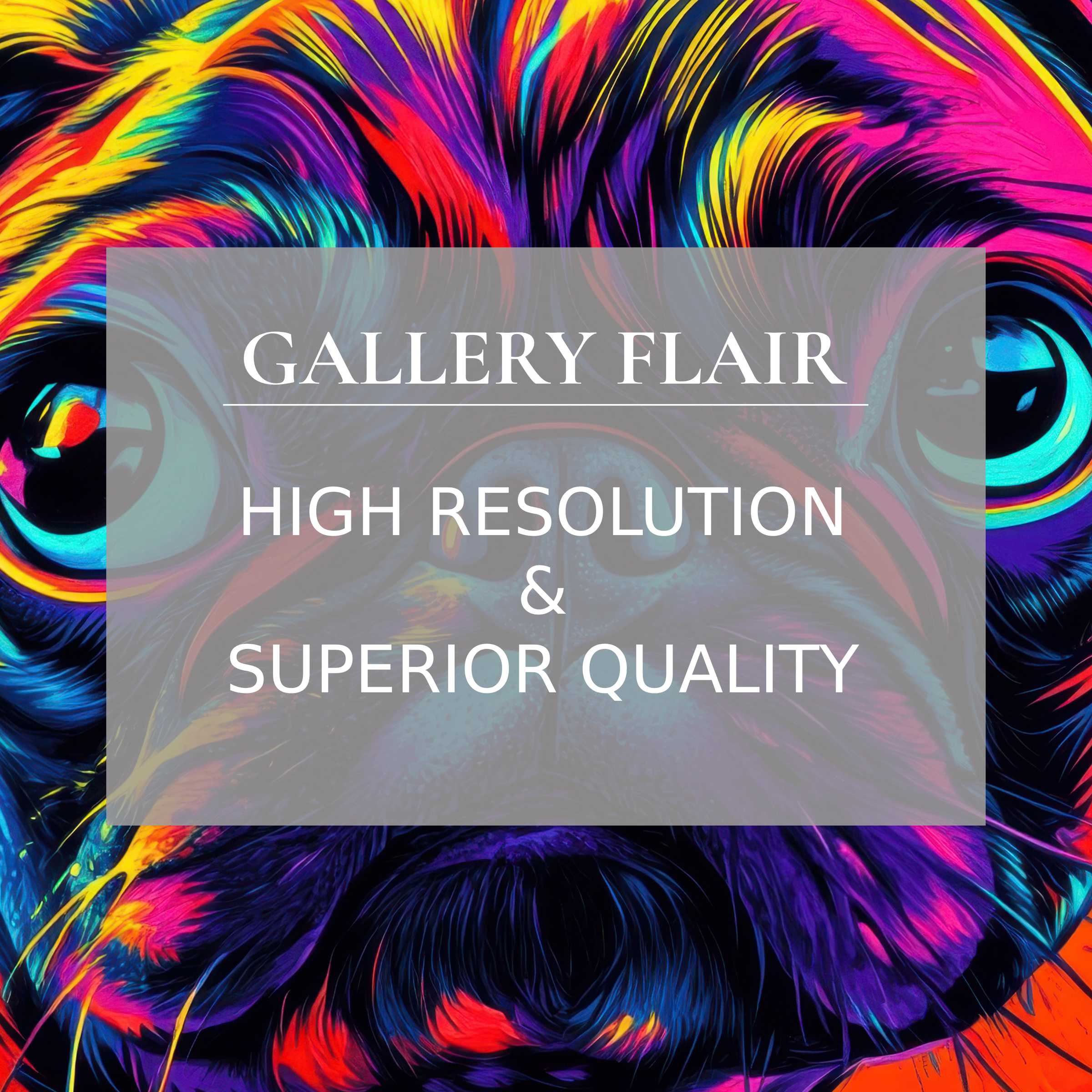 Vibrant pop art printable art featuring a bold, colorful dog portrait with radiant hues and premium high-resolution detail, perfect for elevating modern interiors with dynamic, contemporary flair