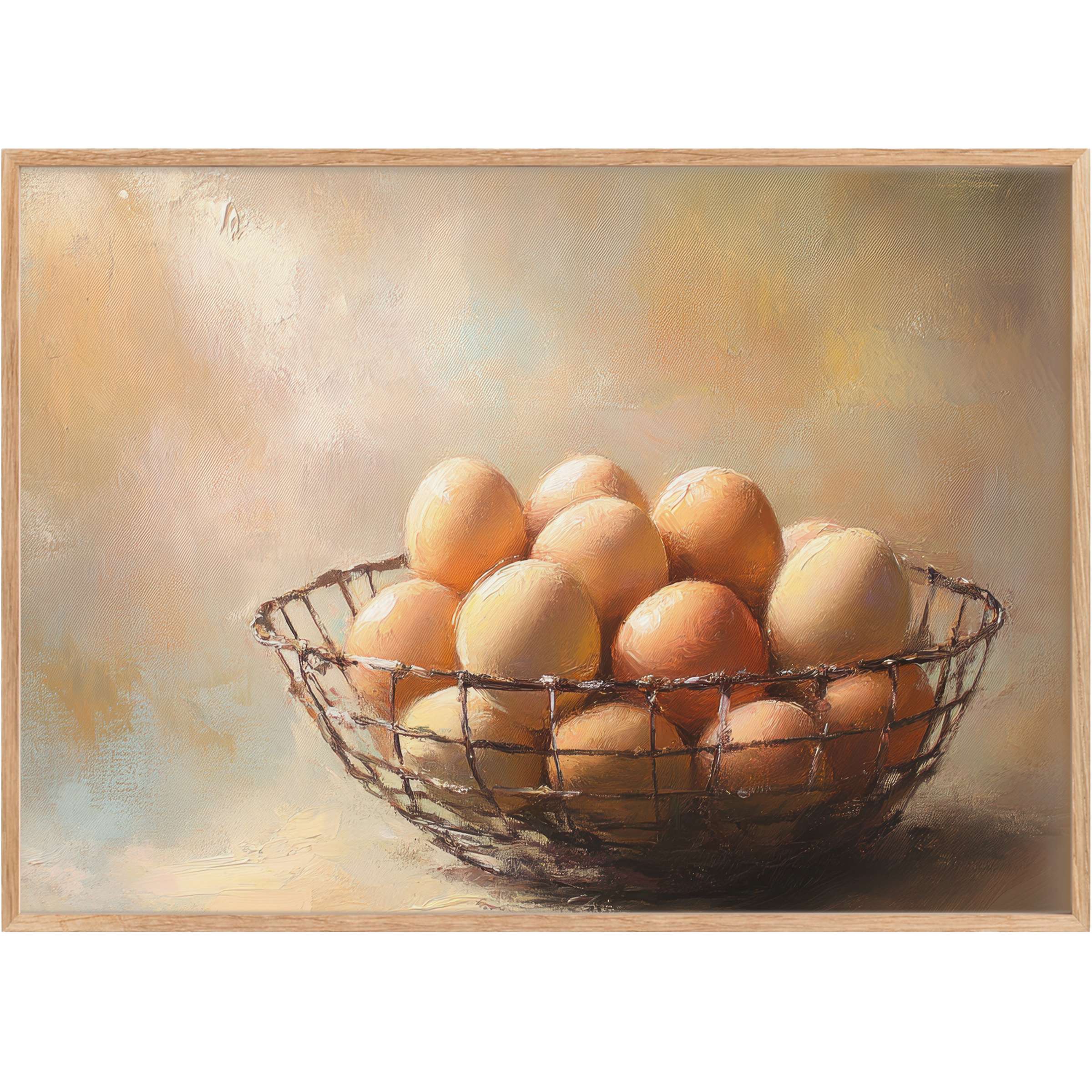 Rustic charm infuses this farmhouse printable wall art, with warm beige and soft amber hues creating a serene, inviting ambiance