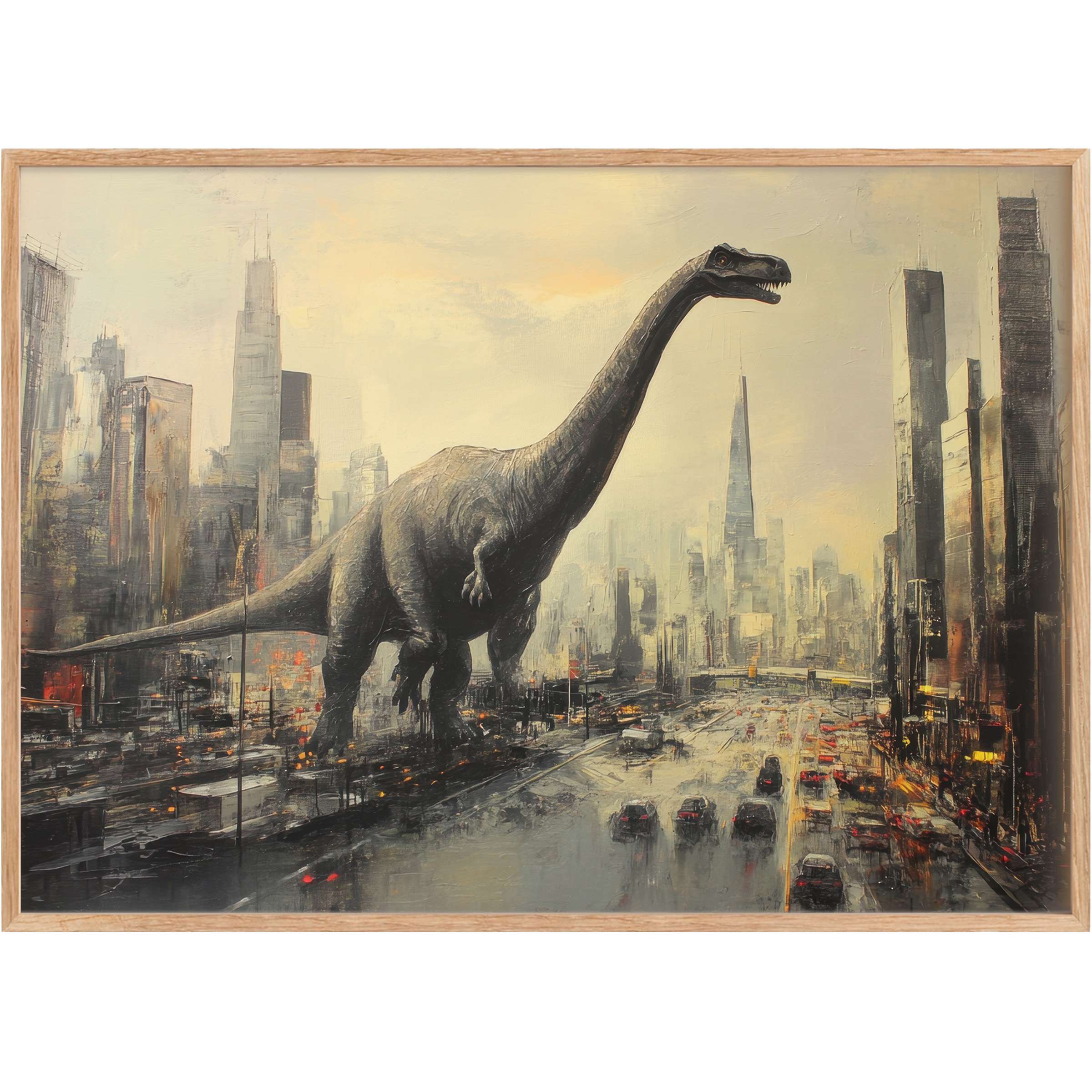 Majestic street art printable wall art captures a bold, timeless vibe with muted golds and grays, igniting urban wonder and contemporary elegance