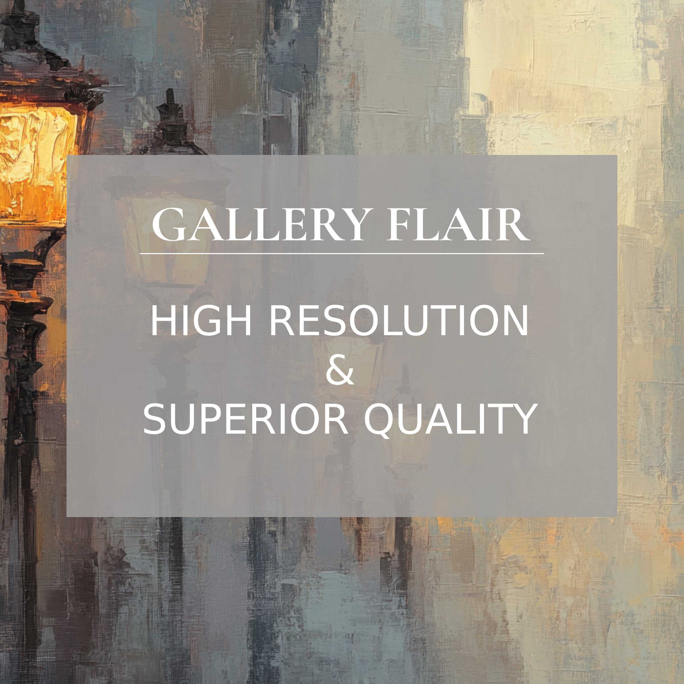 Elegant urban Frame TV picture with refined brushwork, high resolution, and superior visual clarity for sophisticated decor