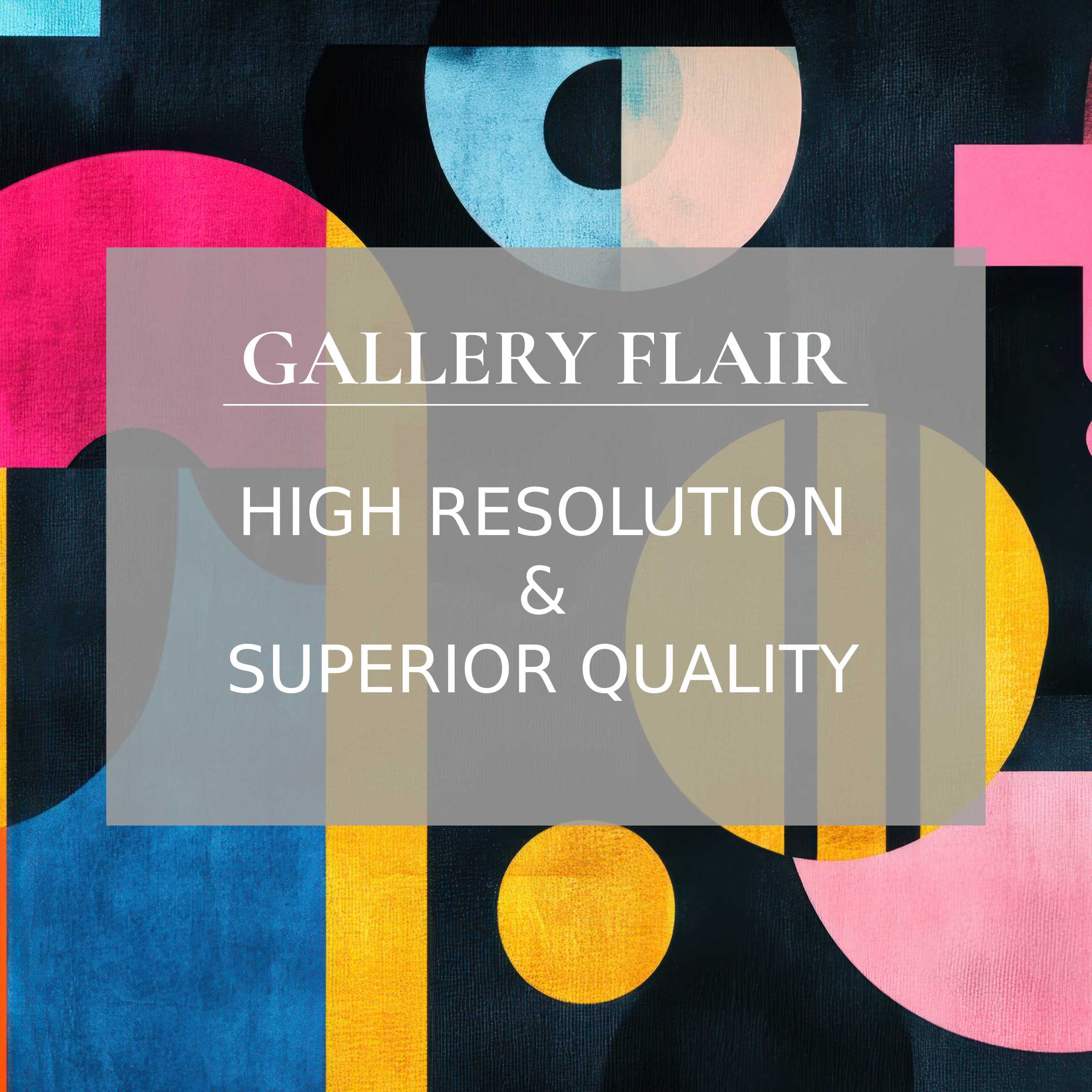 Modern printable art featuring bold geometric forms in radiant blues, pinks, and golds, enhancing sophisticated interiors with premium texture and high-resolution detail