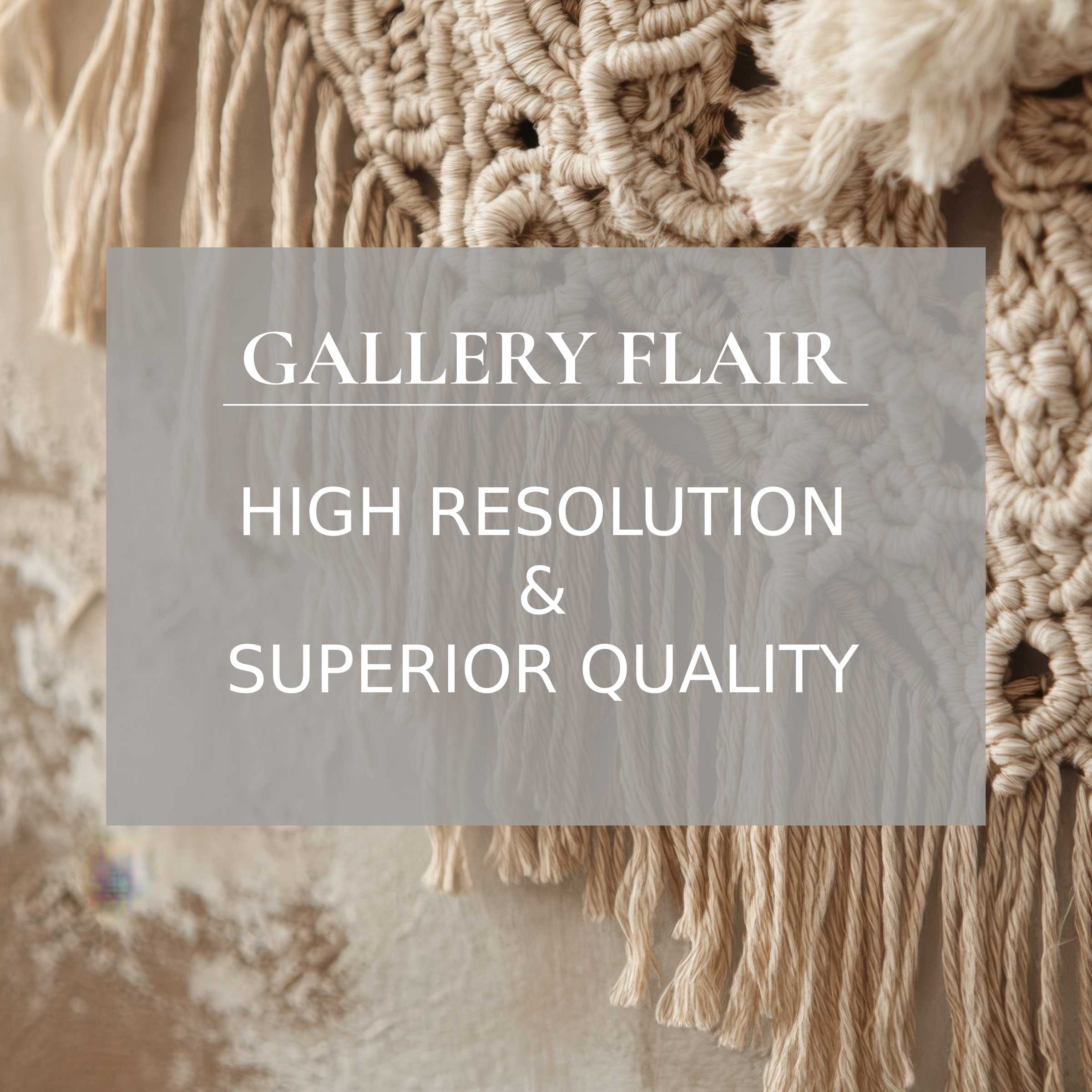 Boho printable art with intricate macramé textures, evoking serene warmth and elevating modern interiors with luxe detail