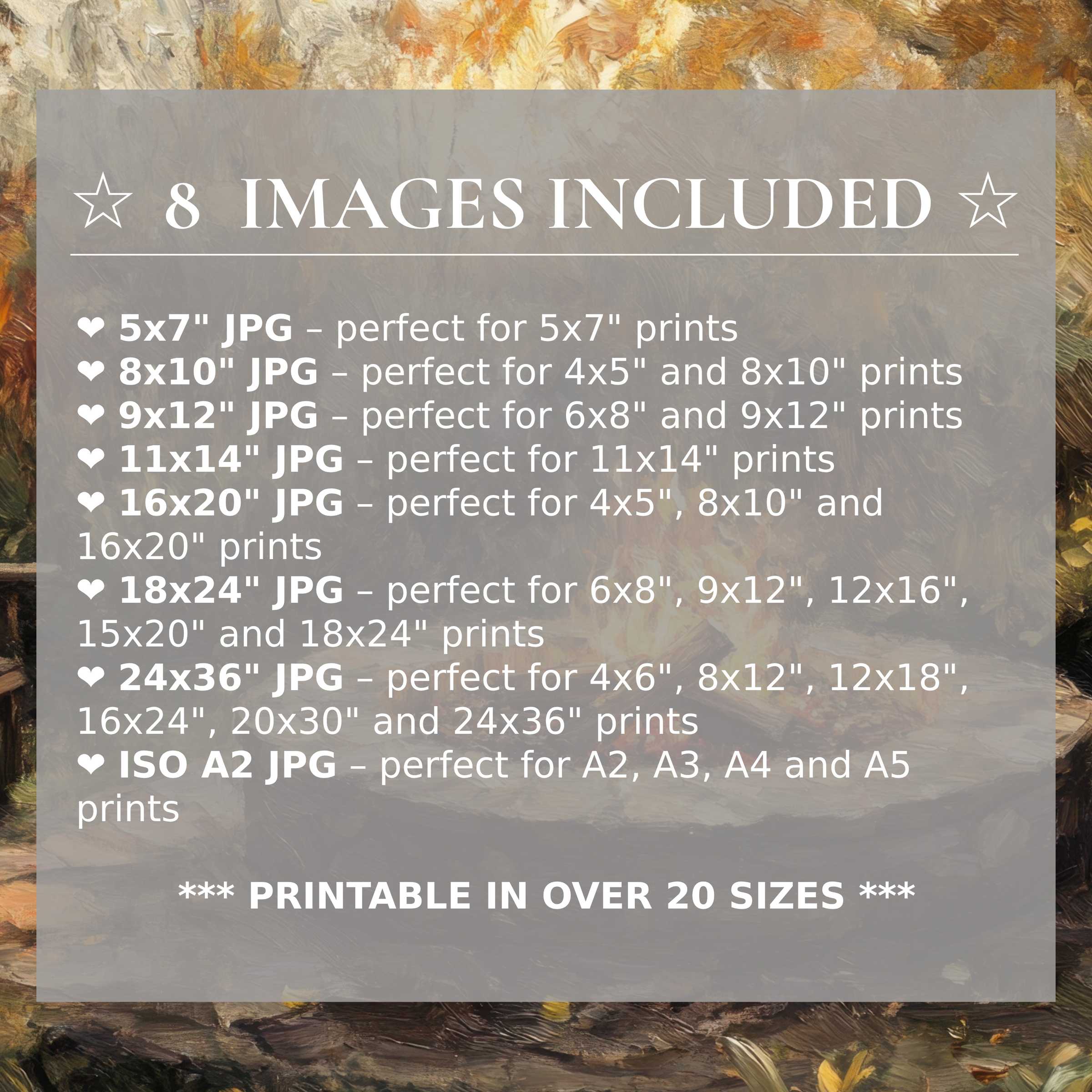 Radiant fall digital print in warm amber and soft beige tones, delivered in 8 high-quality sizes to elevate modern interiors with effortless style and versatile luxury