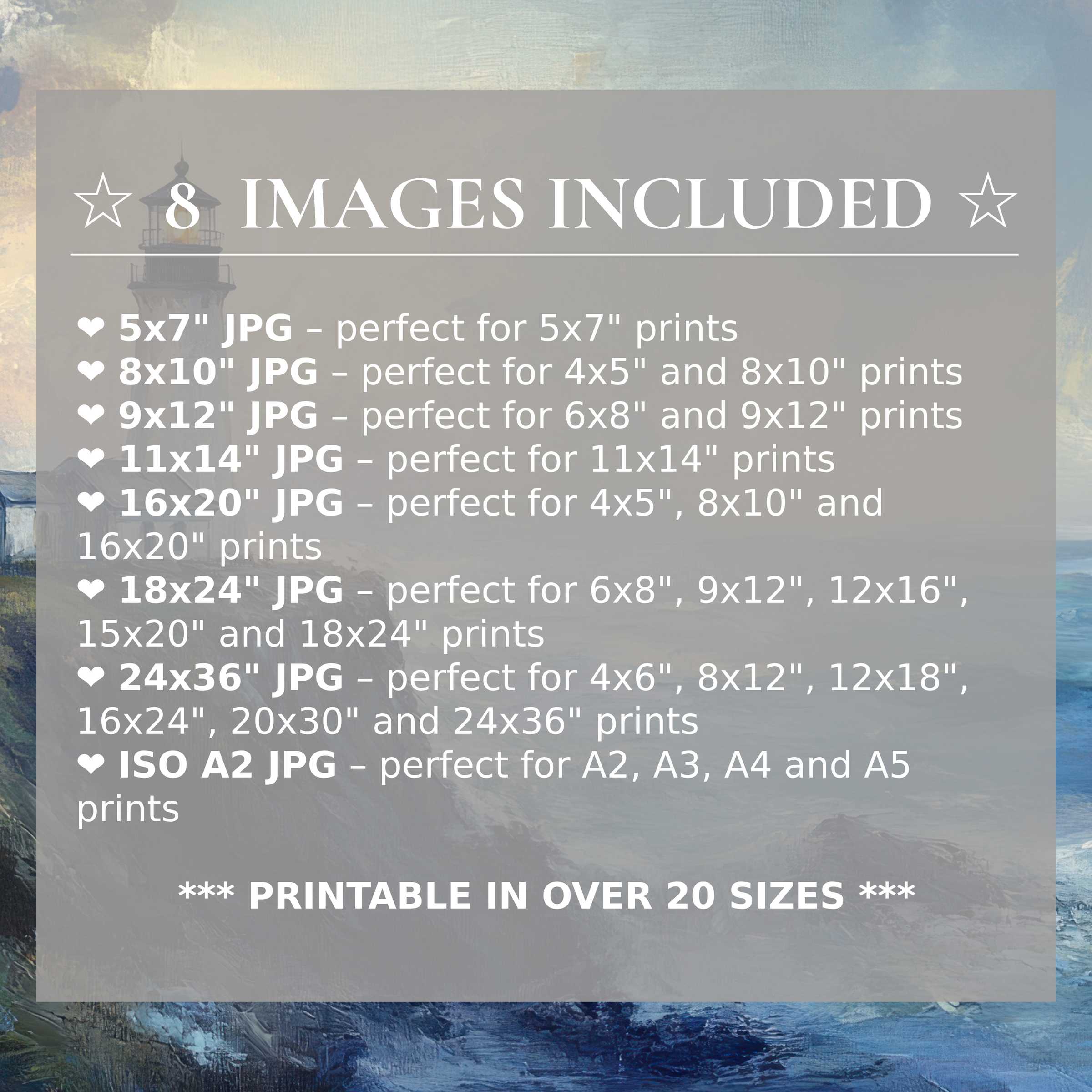 Radiant beach digital print in serene blues and soft creams, elevating modern interiors with style and 8 high-quality sizes included