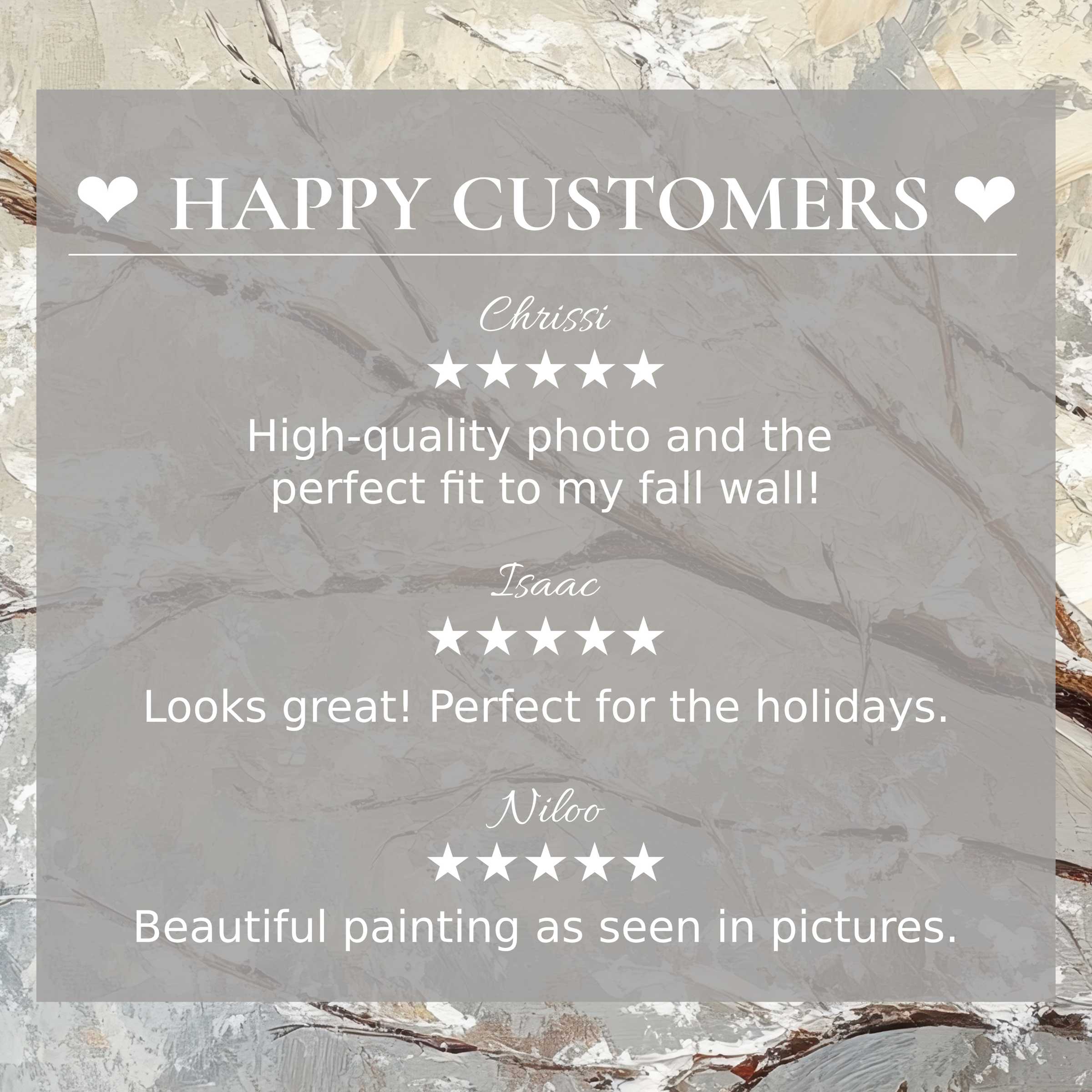 Trees art for Frame TV with abstract sunset hues and positive reviews, inspiring trust from happy customers