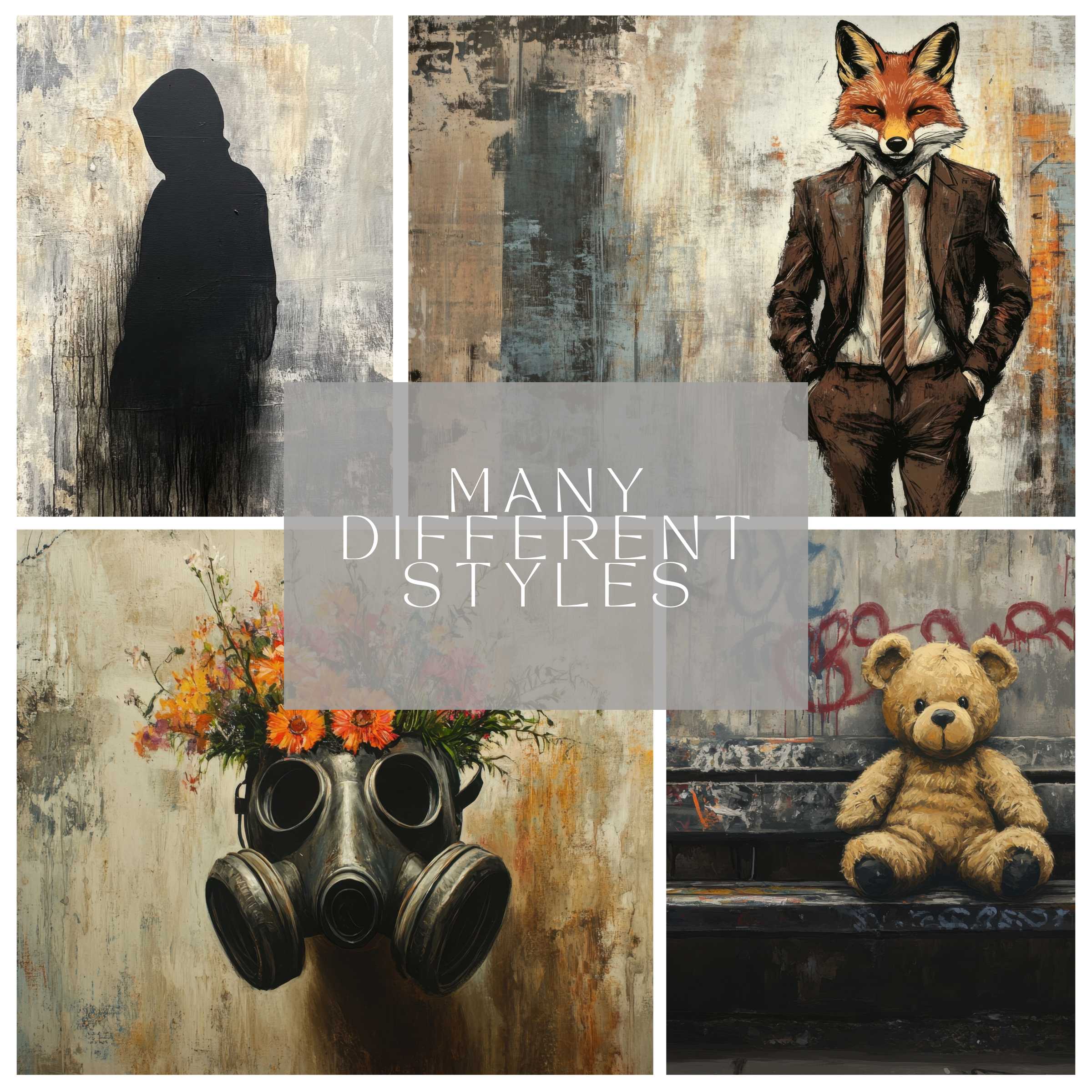 Street Art Frame TV Art Mega Bundle adds bold, eclectic charm and depth, elevating any modern living space with striking style