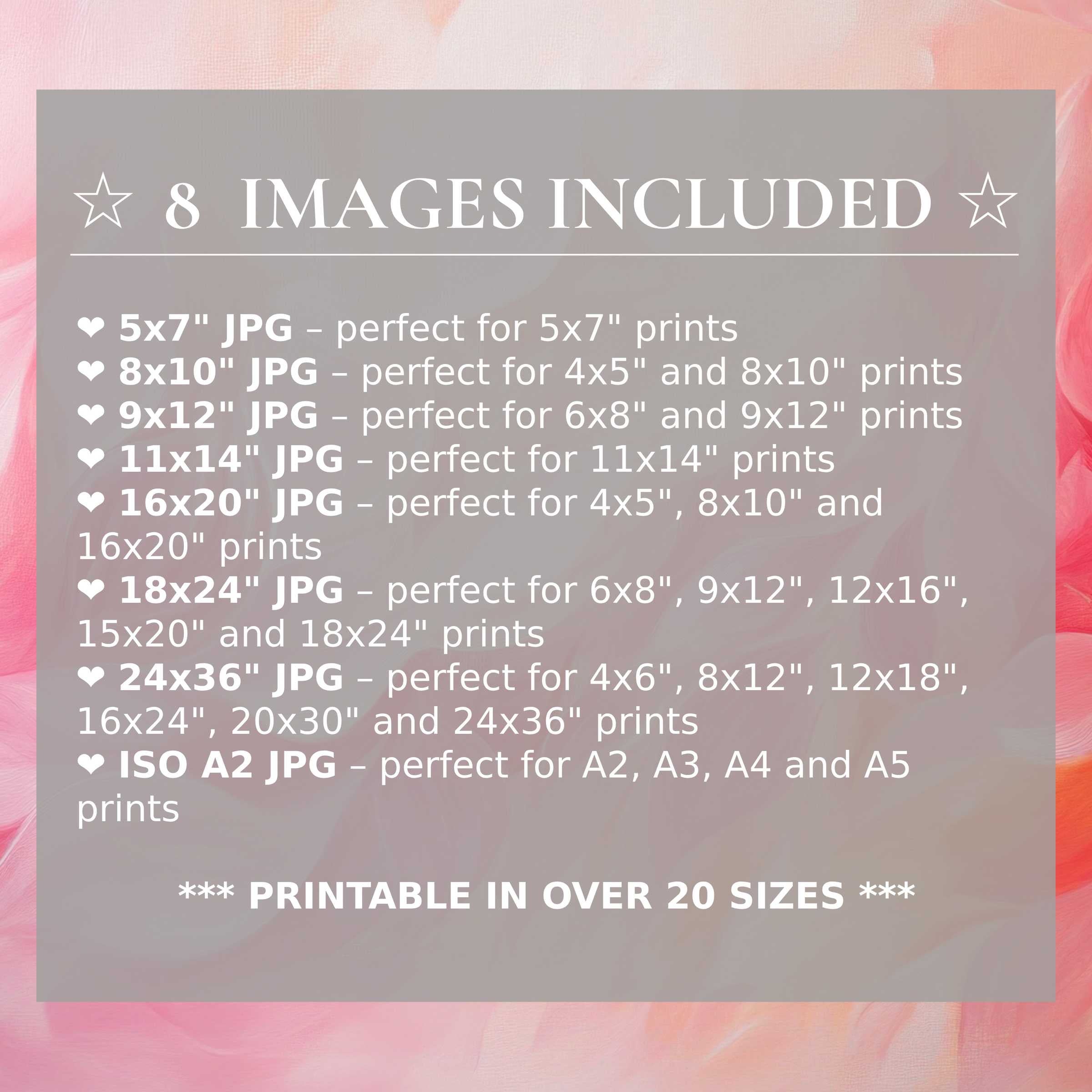 Radiant abstract digital print in soft pinks and grays, delivering versatile elegance for modern interiors in 8 high-quality sizes