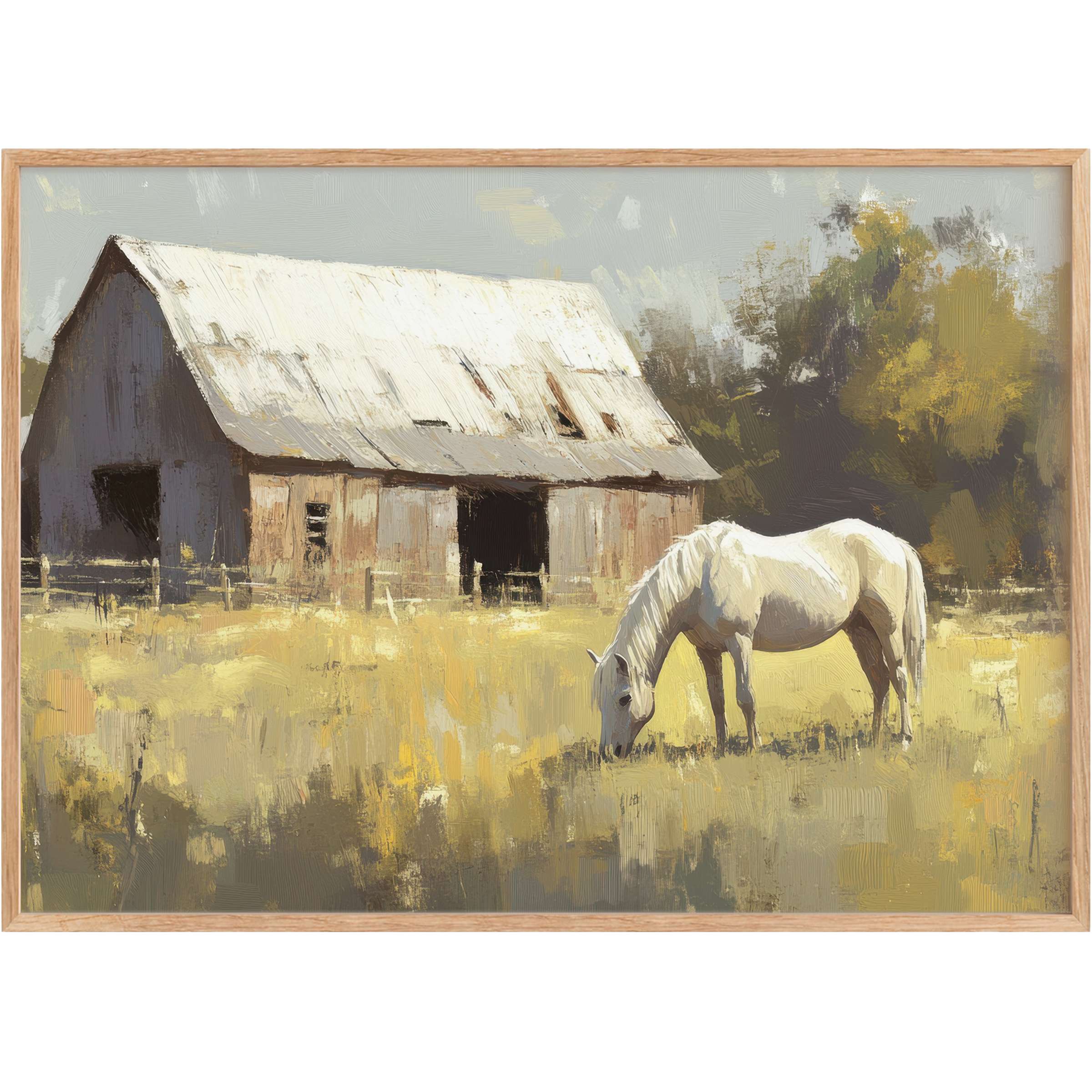Rustic serenity captured in warm earth tones and soft grays, this farmhouse printable wall art brings timeless calm to refined interiors