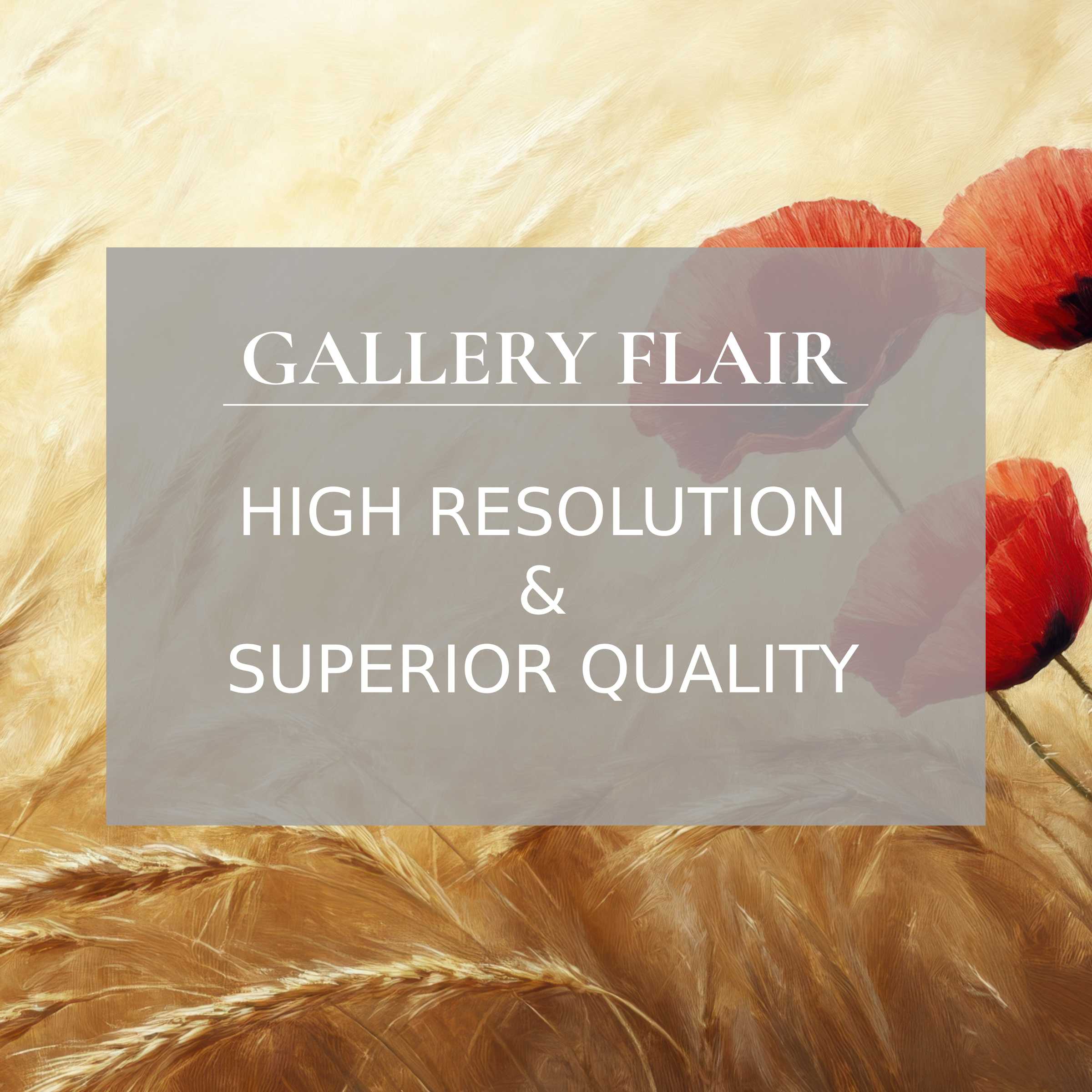 Calming floral printable art with radiant red poppies and golden wheat, enhancing modern interiors with exquisite, high-resolution detail