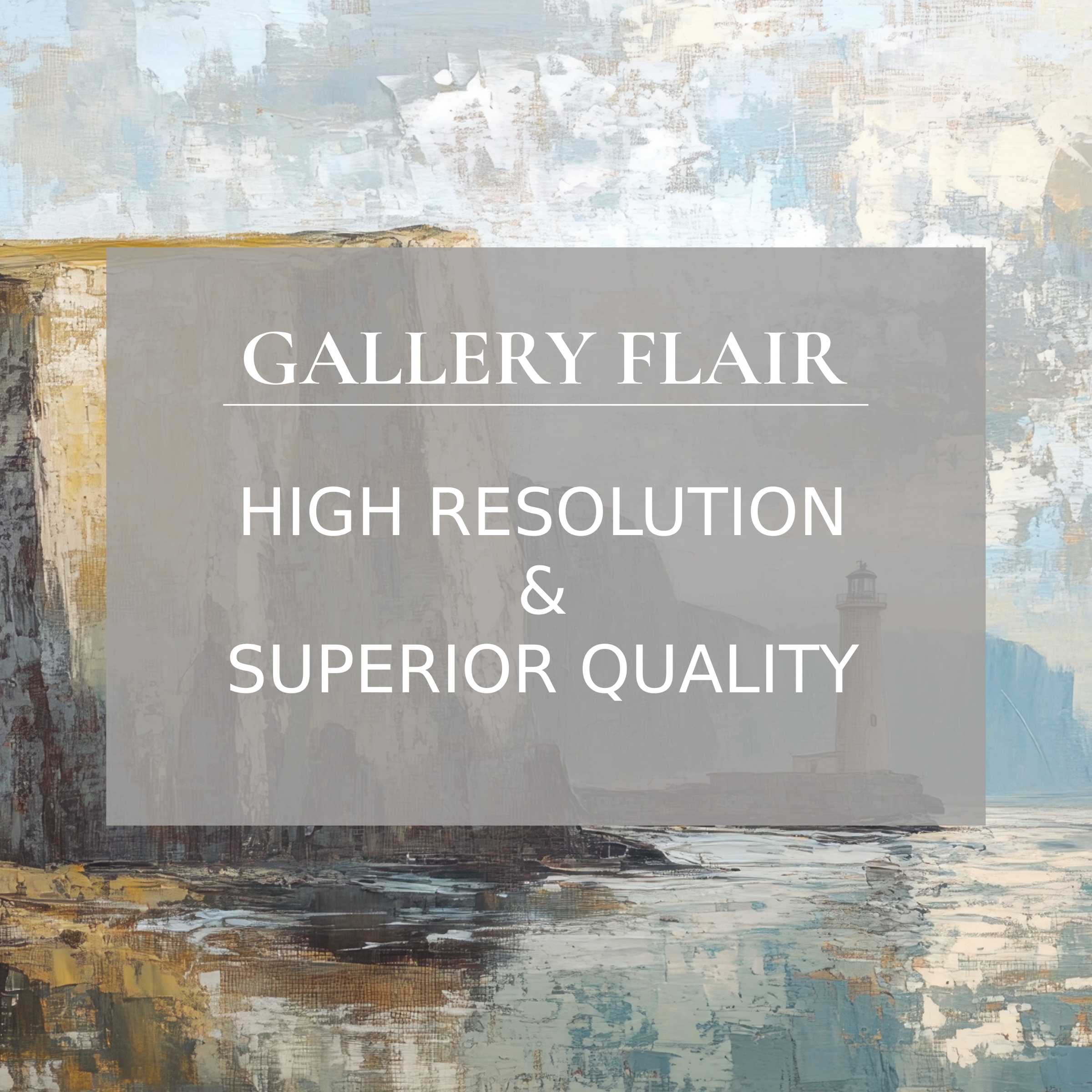 Elegant high-res vintage Frame TV picture showcasing textured coastal cliffs and lighthouse with refined visual clarity