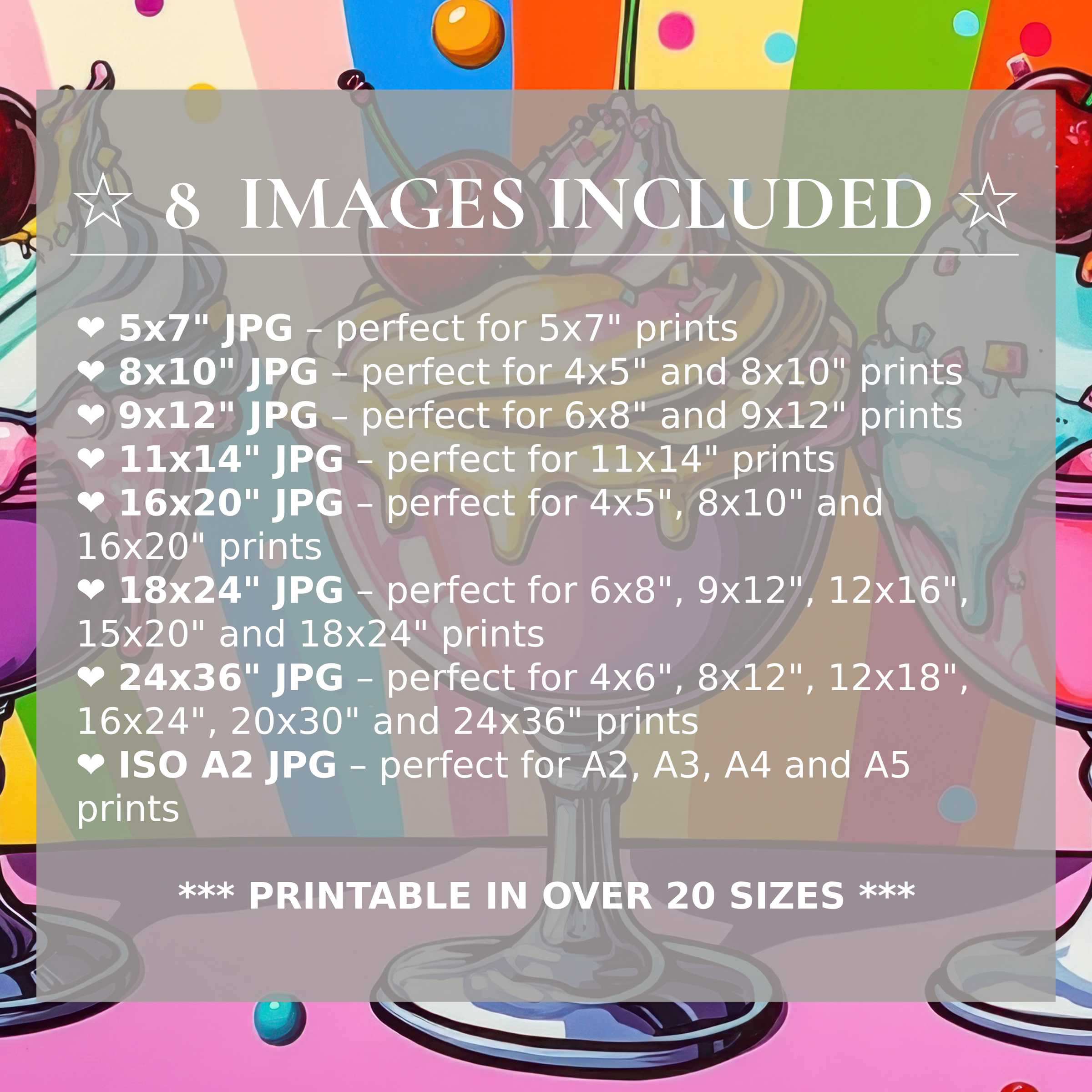 Vibrant pop art digital print in bold reds, blues, and greens, offered in 8 high-res sizes to elevate luxe modern interiors with dynamic style and adaptable elegance