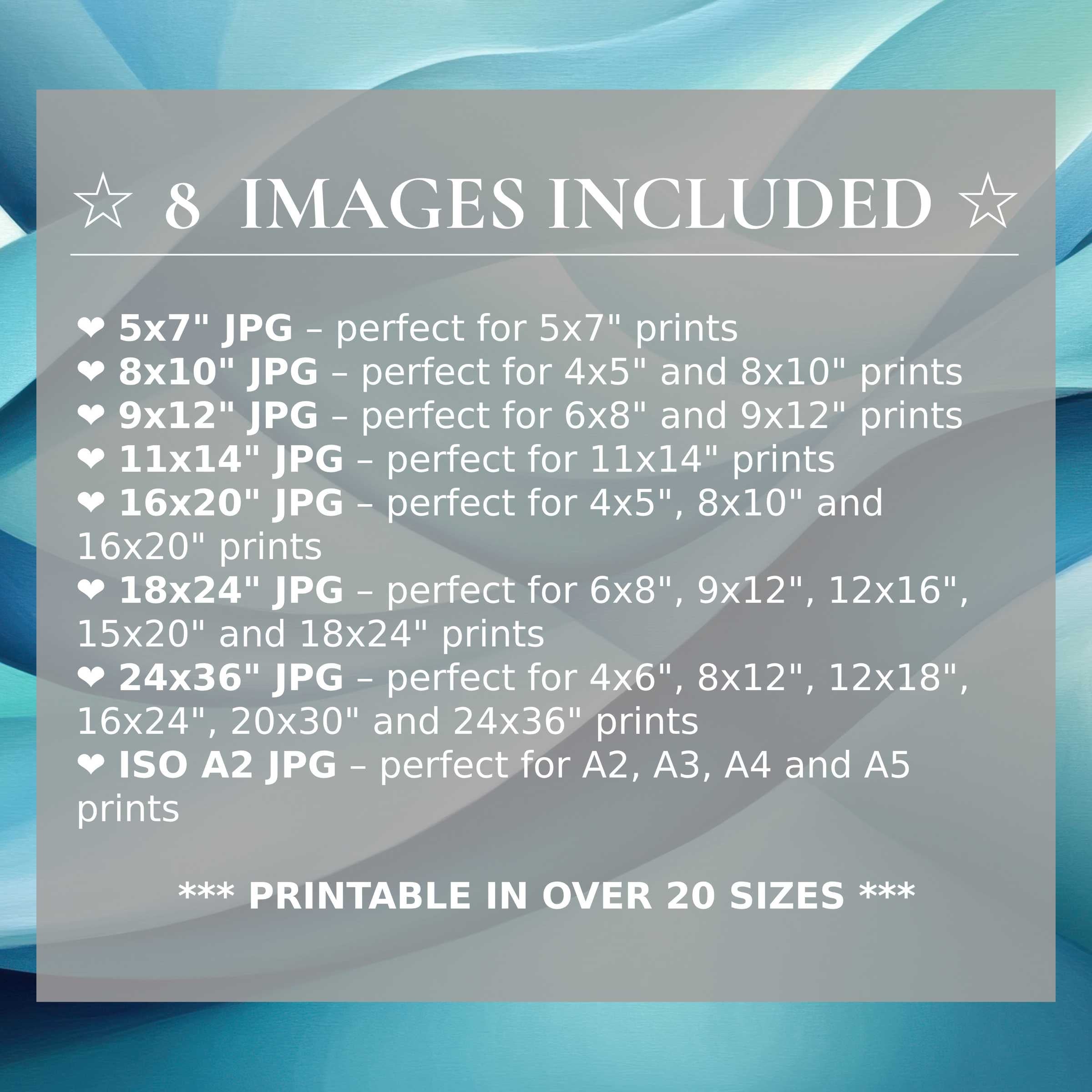 Radiant abstract digital print in soothing blue hues, delivered in 8 high-quality sizes to elevate modern interiors with effortless style and versatility