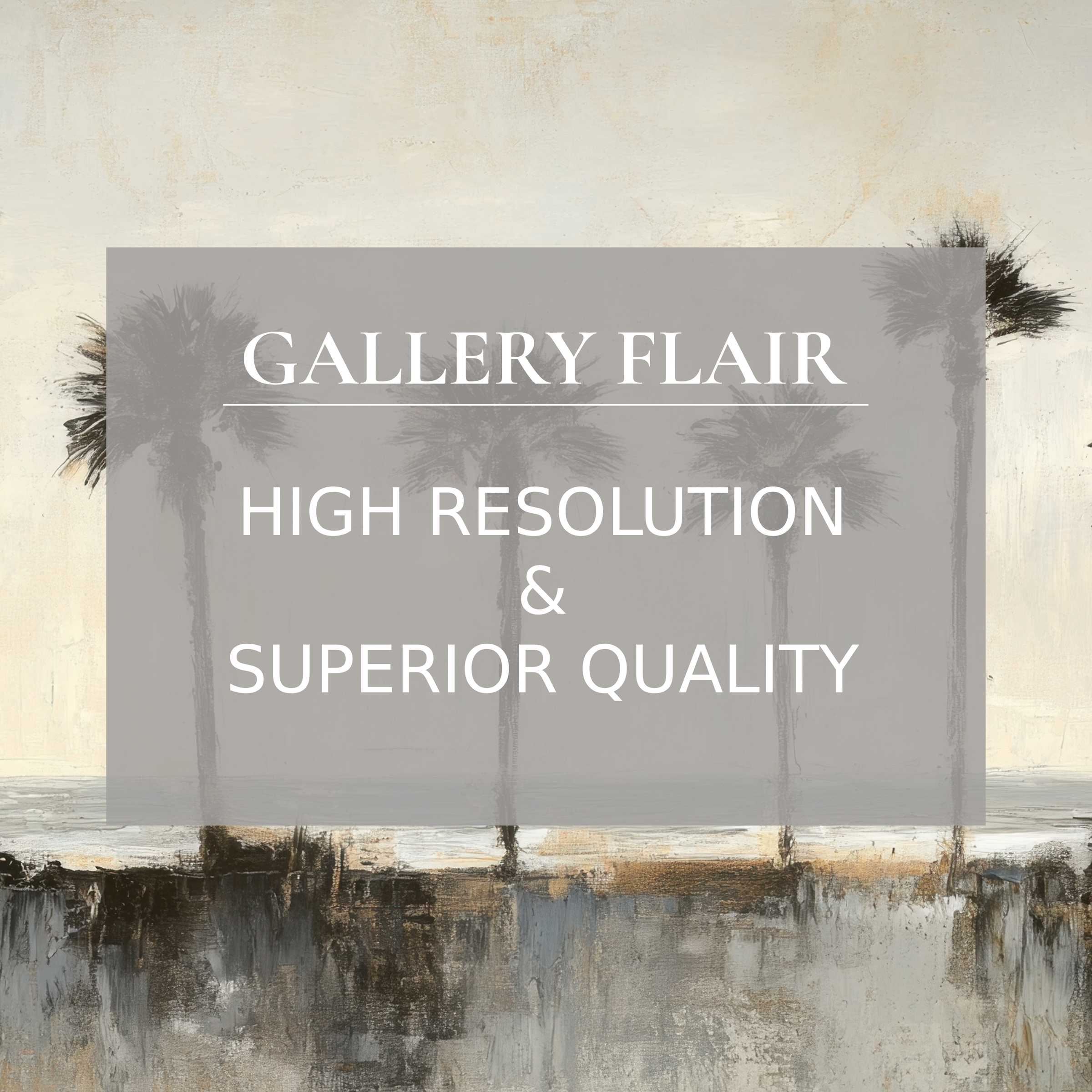 Coastal printable art featuring serene palm silhouettes in muted tones, enhancing modern interiors with refined, high-resolution elegance
