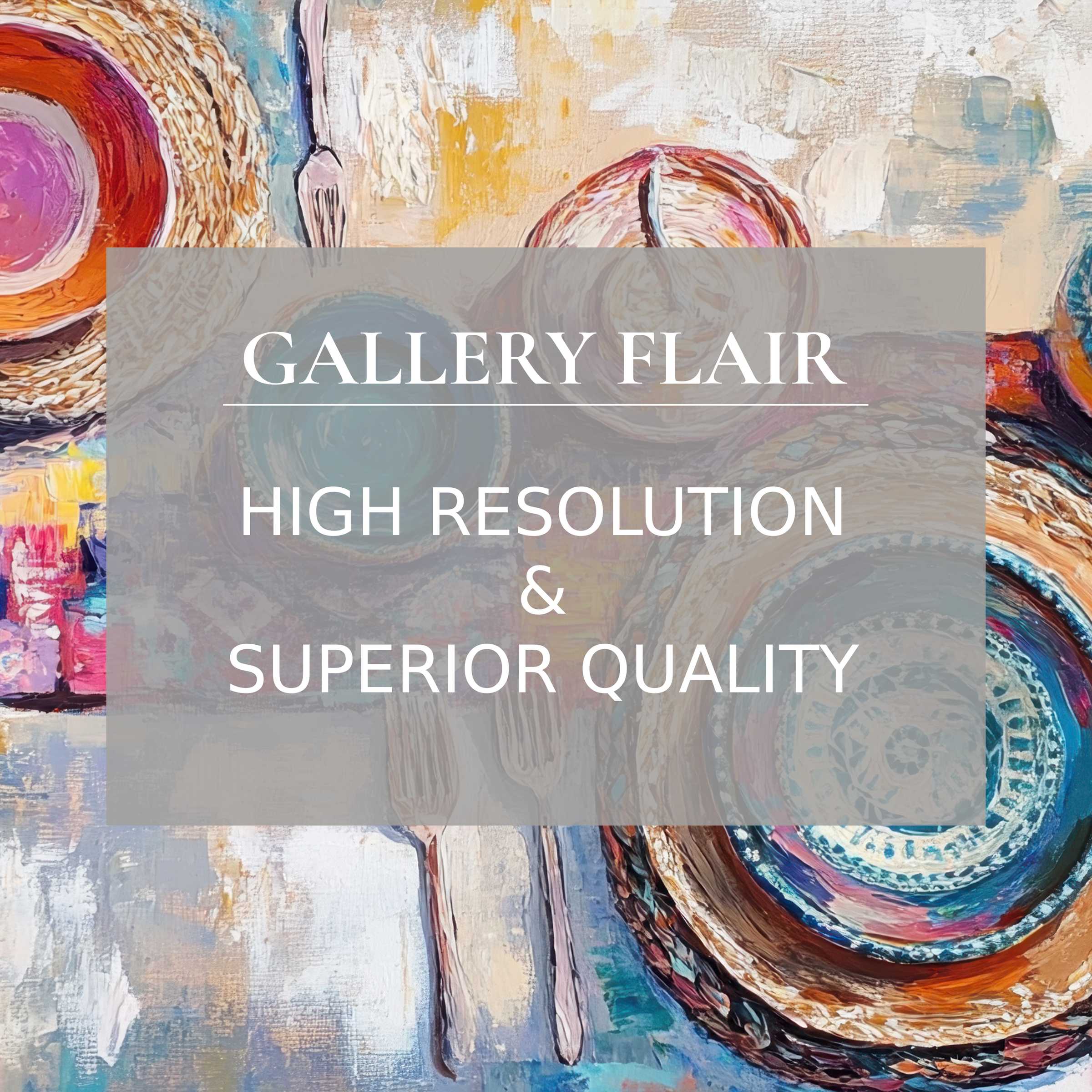 Boho printable art featuring radiant, textured plates and cutlery, adding calming, detailed charm to modern interiors with premium quality