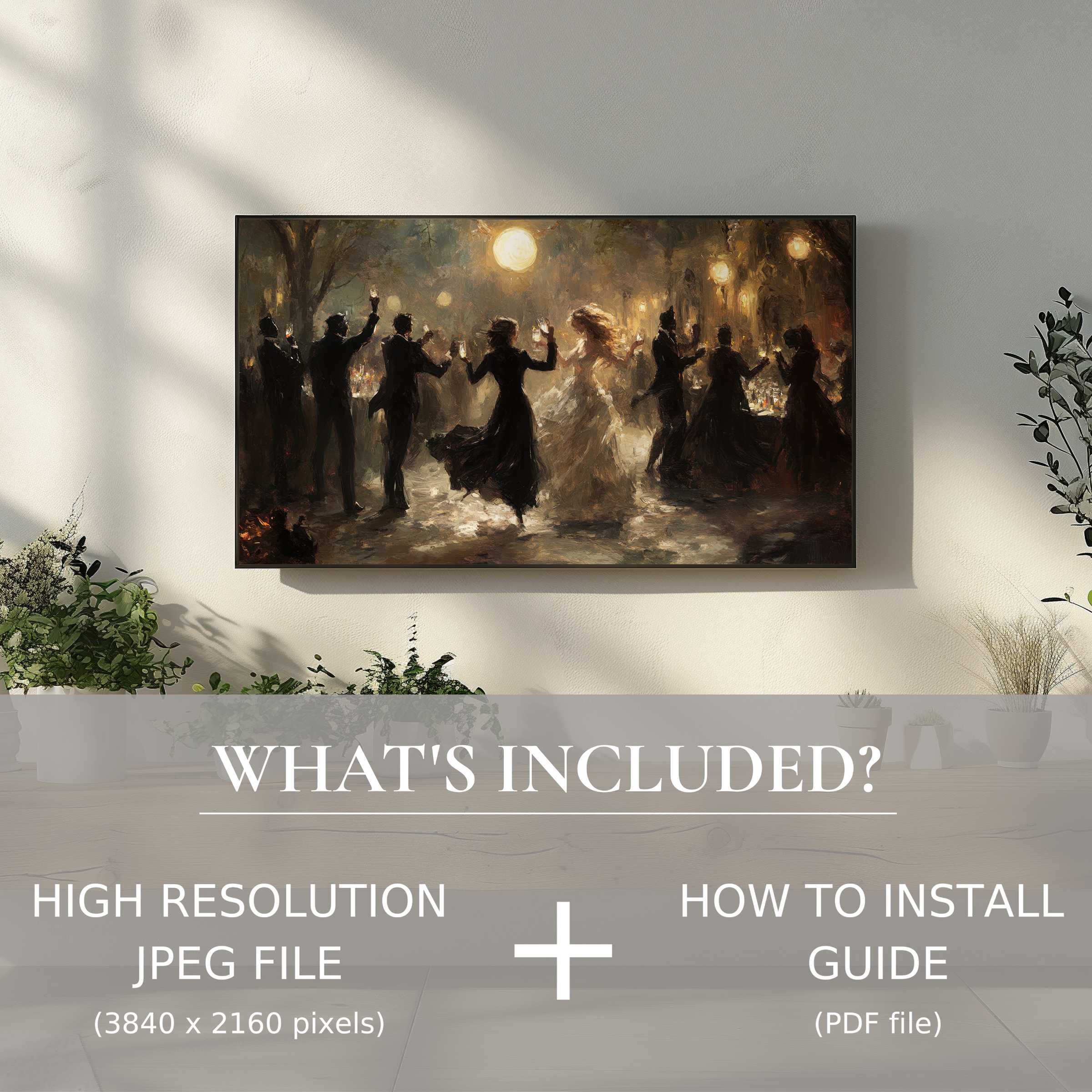 Elegant Halloween digital TV art download elevates your living space with effortless digital style and atmospheric charm