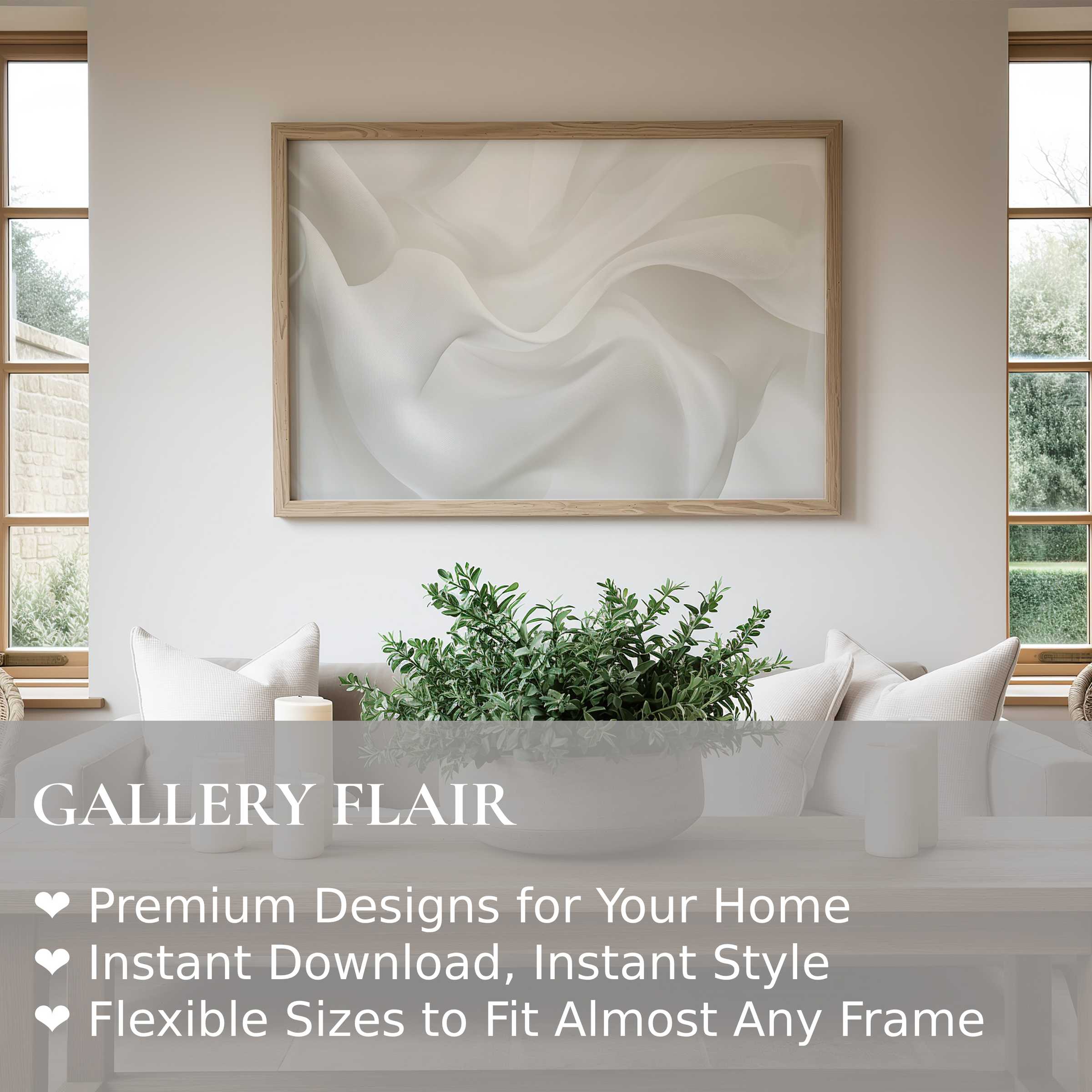 Elegant abstract wall art print featuring soft, flowing neutral tones, enhancing serene modern minimalism with organic texture and subtle sophistication