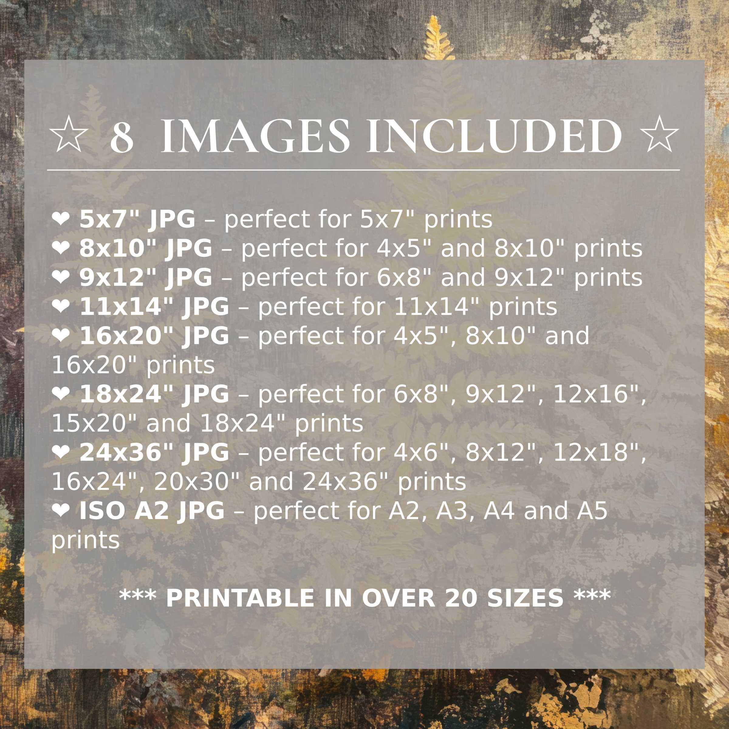 Fall digital print radiates warm amber and deep charcoal tones, included in 8 high-quality sizes to elevate modern interiors with timeless elegance