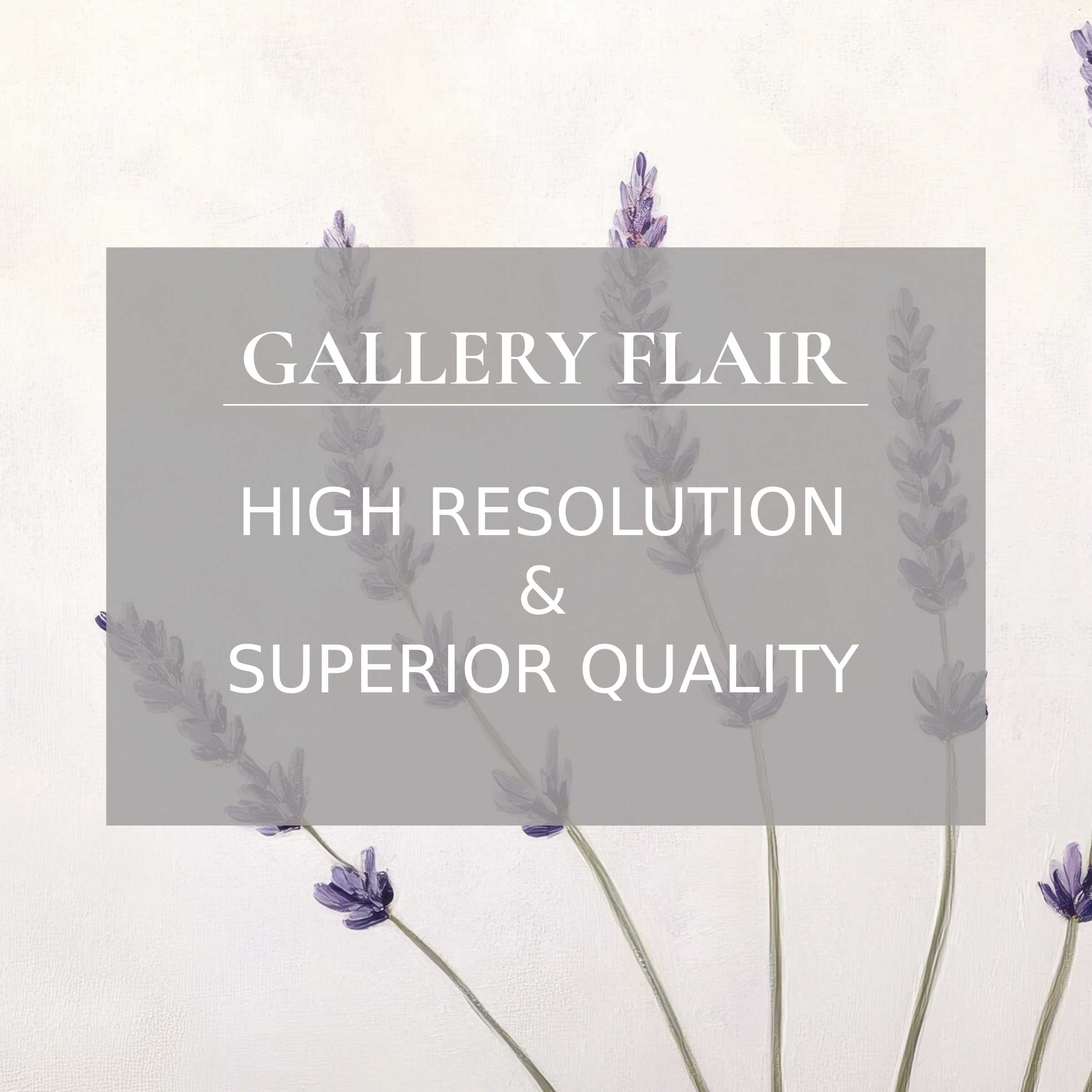 Calming lavender floral printable art with delicate details, enhancing modern interiors with serene, premium botanical elegance