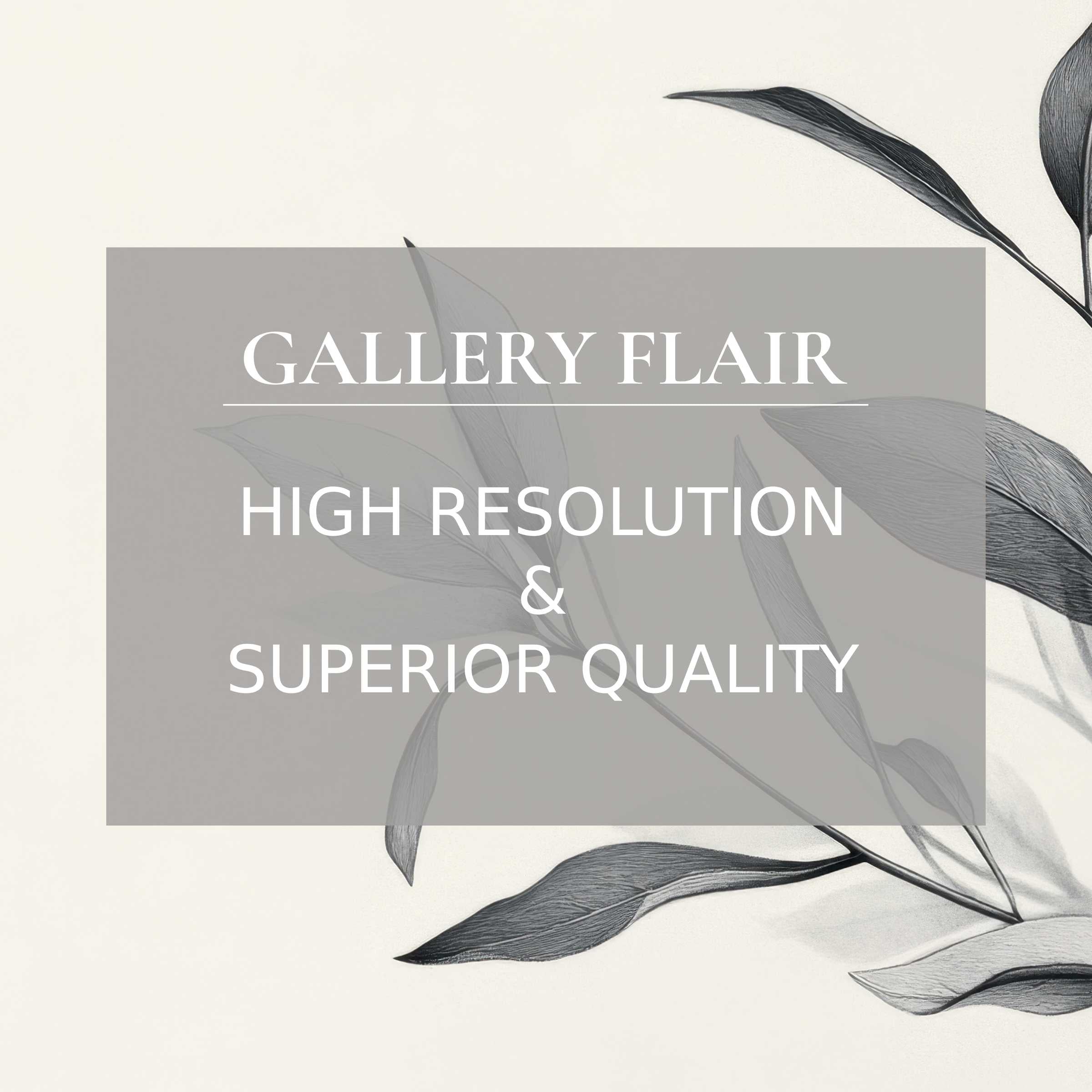 Neutral printable art featuring delicate monochrome foliage, crafted with refined detail to enrich serene, modern interiors with calming elegance