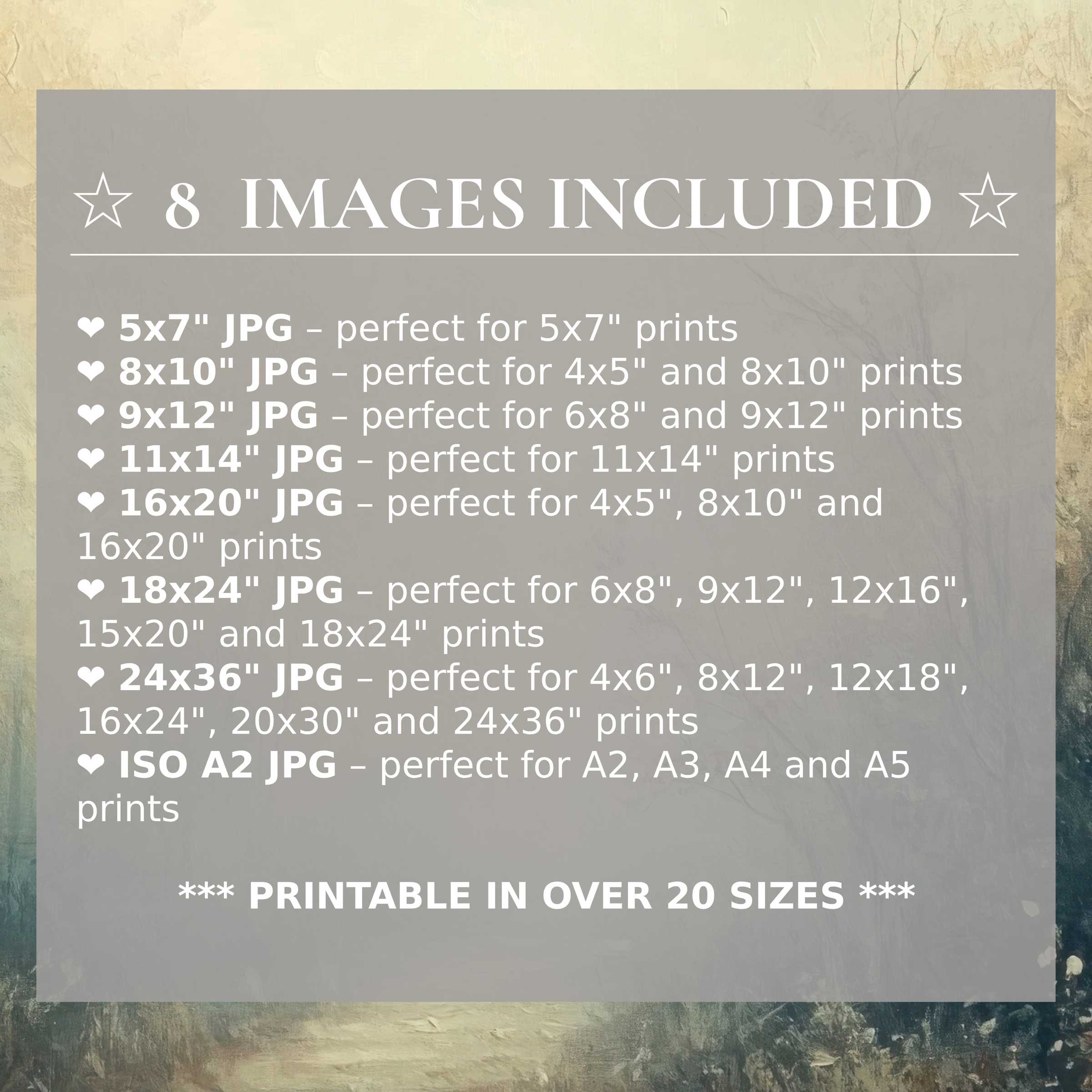 Fall digital print radiates warm, earthy tones, enriching modern interiors with elegant calm Includes 8 high-quality sizes to elevate style and versatility