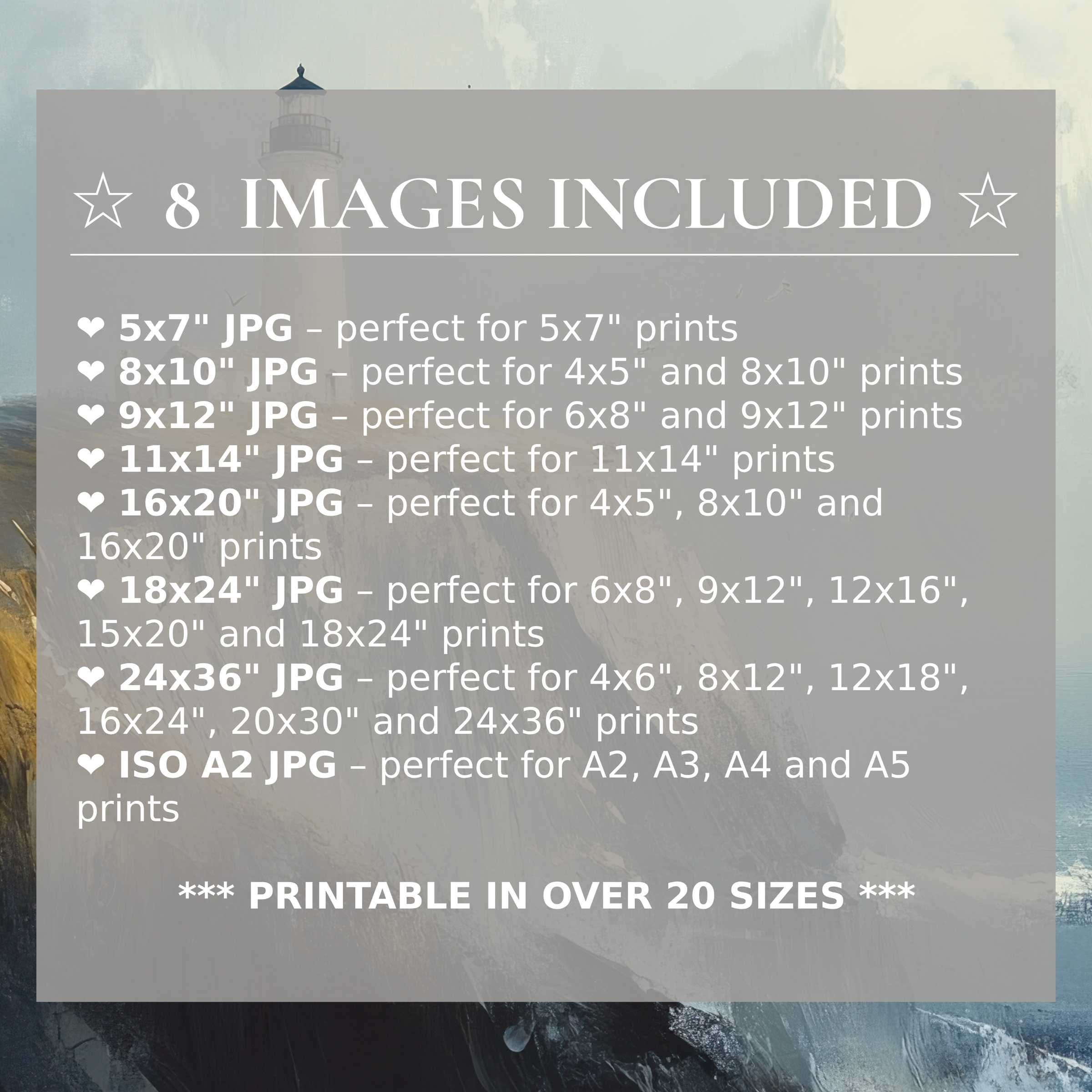 Radiant beach digital print in soothing blues and soft neutrals elevates modern interiors with style and flexibility; includes 8 high-quality sizes