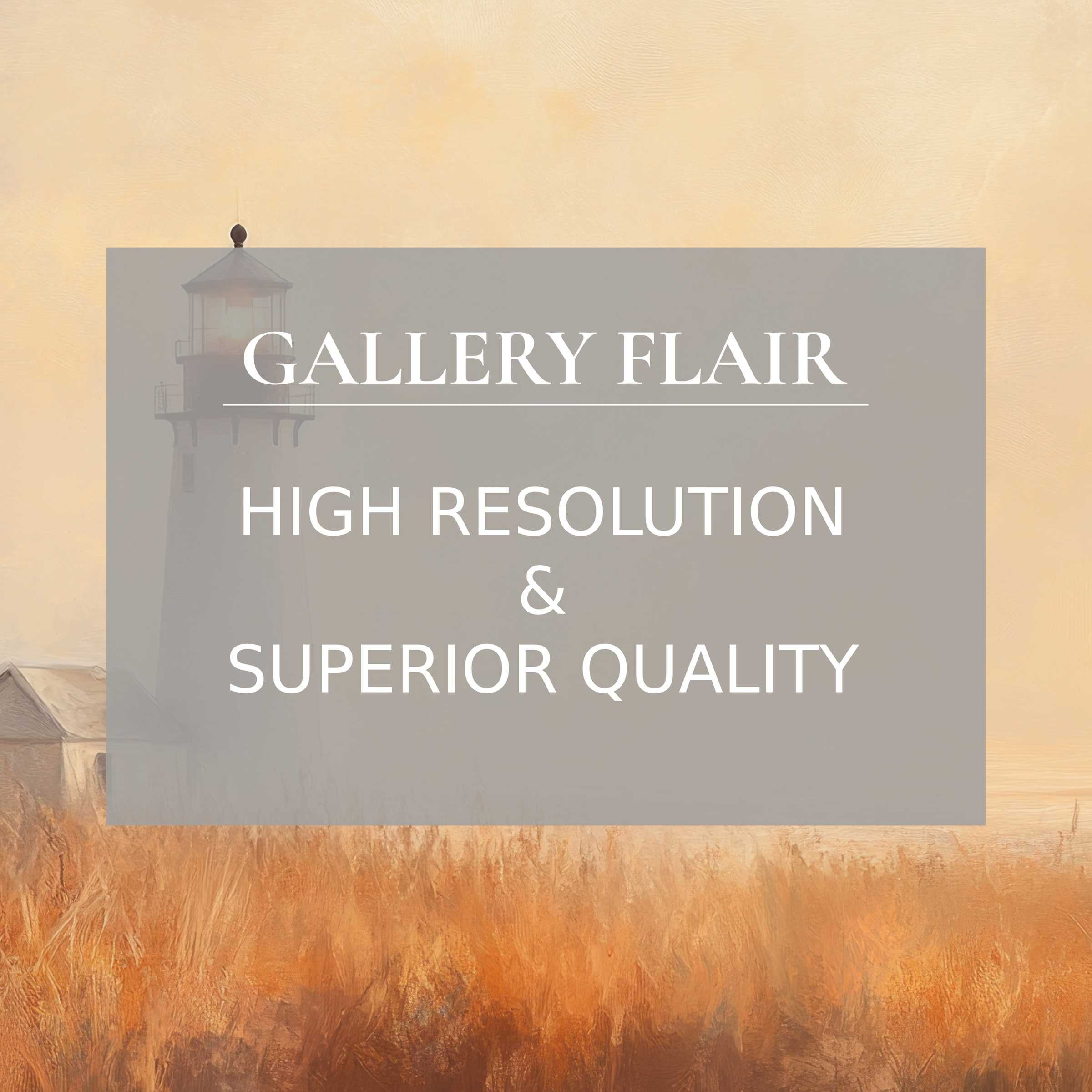Radiant summer printable art capturing a serene lighthouse at dusk, enhancing modern interiors with rich, premium detail