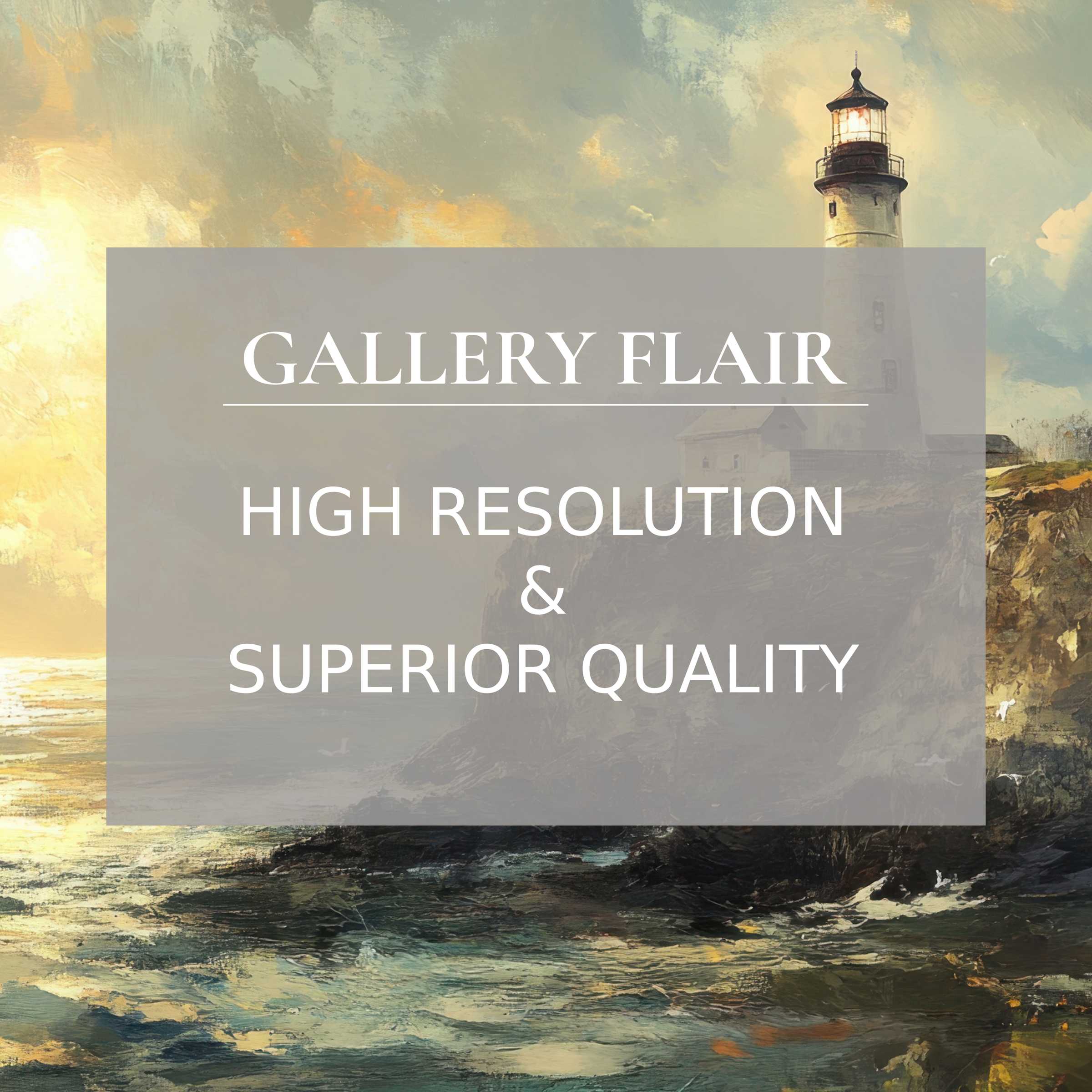 Calming beach printable art featuring a radiant lighthouse at sunset, offering premium detail to elevate modern coastal decor